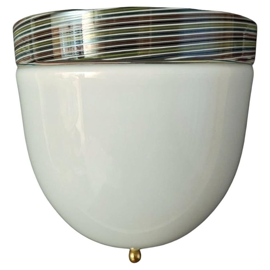 Milky White Murano Sconce, 3 Available