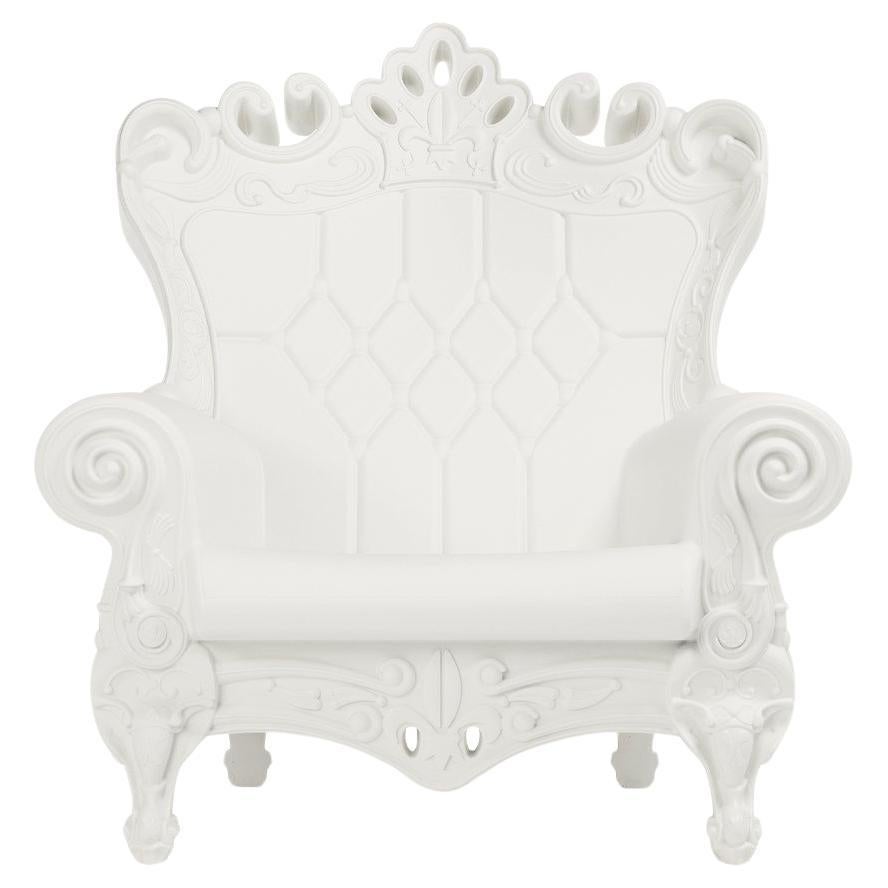 Milky White Queen Of Love Armchair by Moro, Pigatti