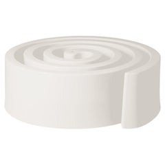 Milky White Summertime Pouf by Giò Colonna Romano