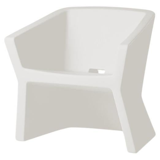 Milky White Exofa Armchair by Jorge Najera