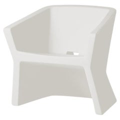 Milky White Exofa Armchair by Jorge Najera