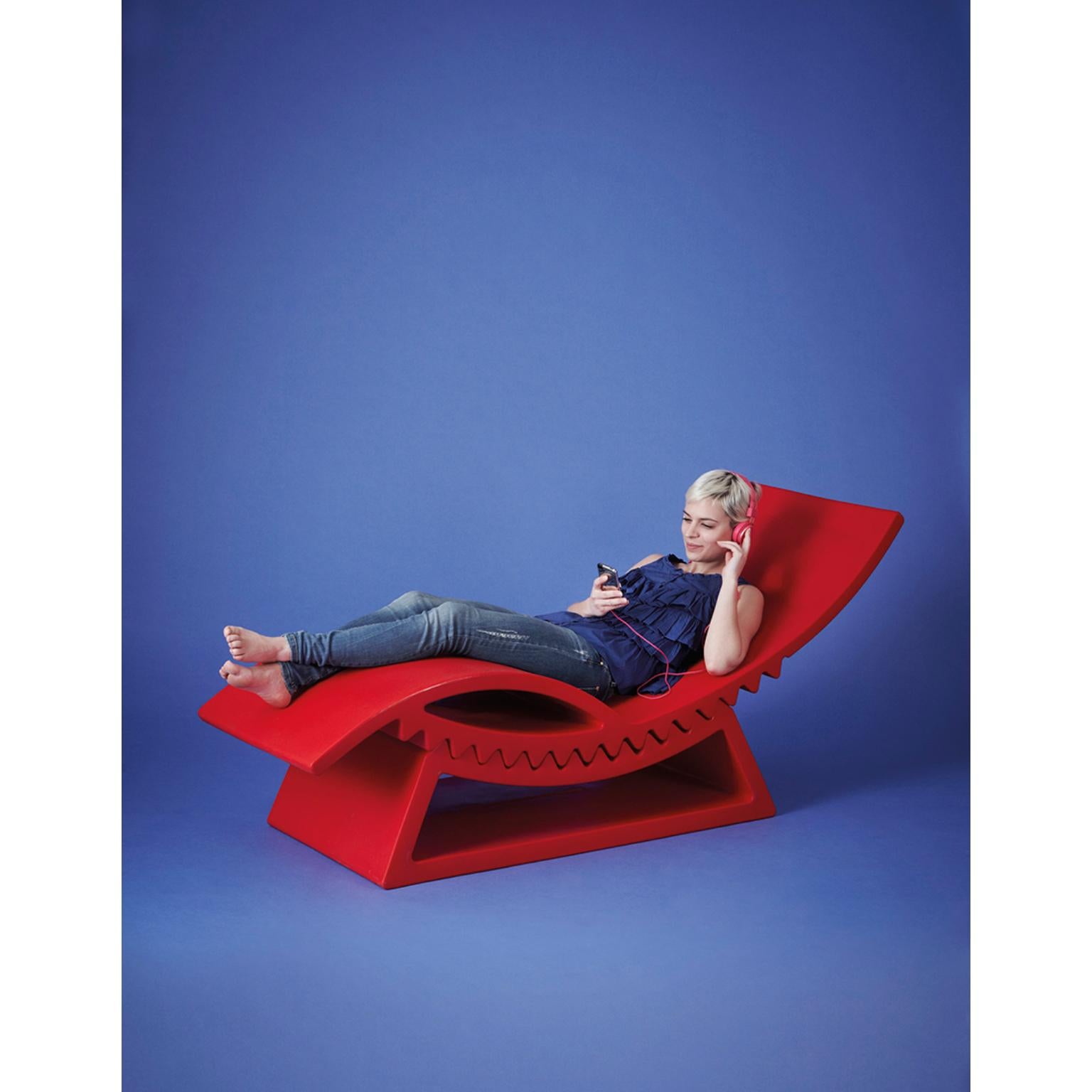 Postmoderno Chaise longue Tic Tac bianco latte di Marco Acerbis in vendita