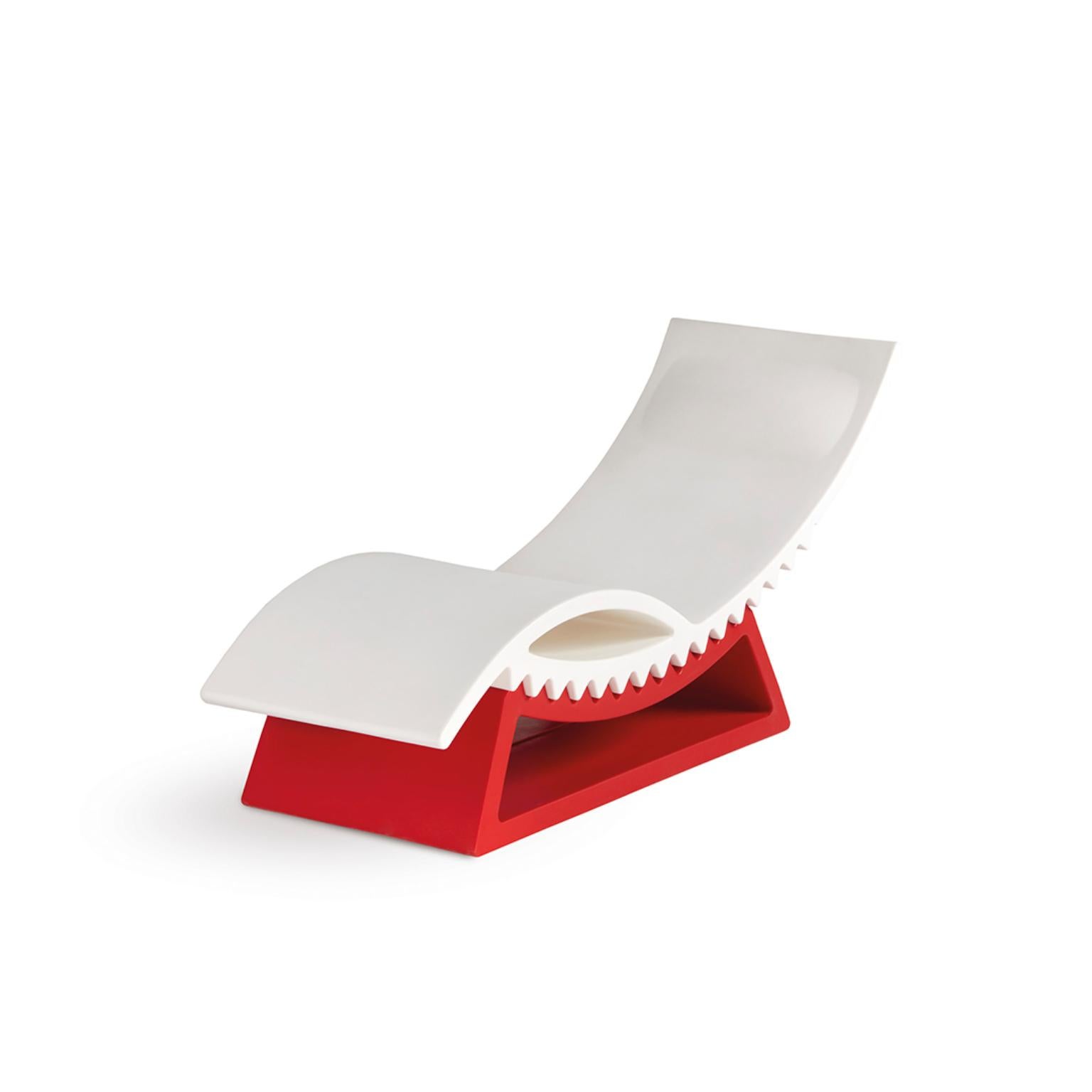 Altro Chaise longue Tic Tac bianco latte di Marco Acerbis in vendita