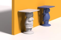 Milky White Together Side Table by Favaretto&Partners