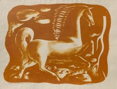 HORSE FRIGHTENED BY LIGHTENING  - One of Sheet's Most Important Prints