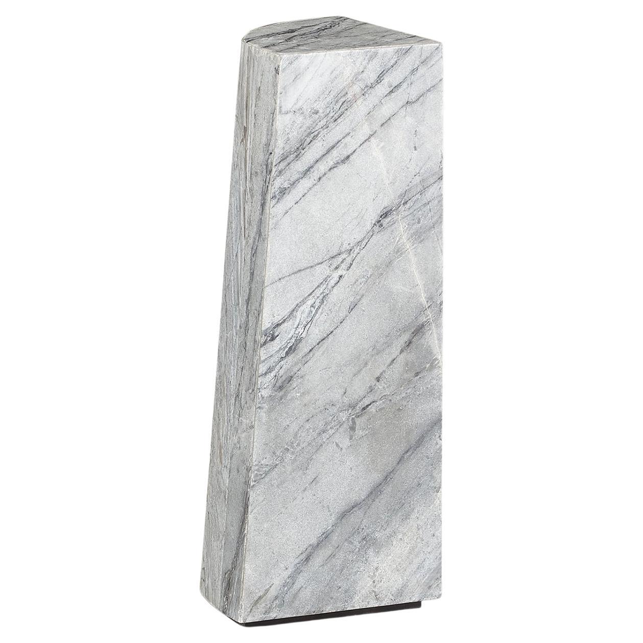 "Mille" Blue Forest Marble Side Table by Christiane Lemieux For Sale