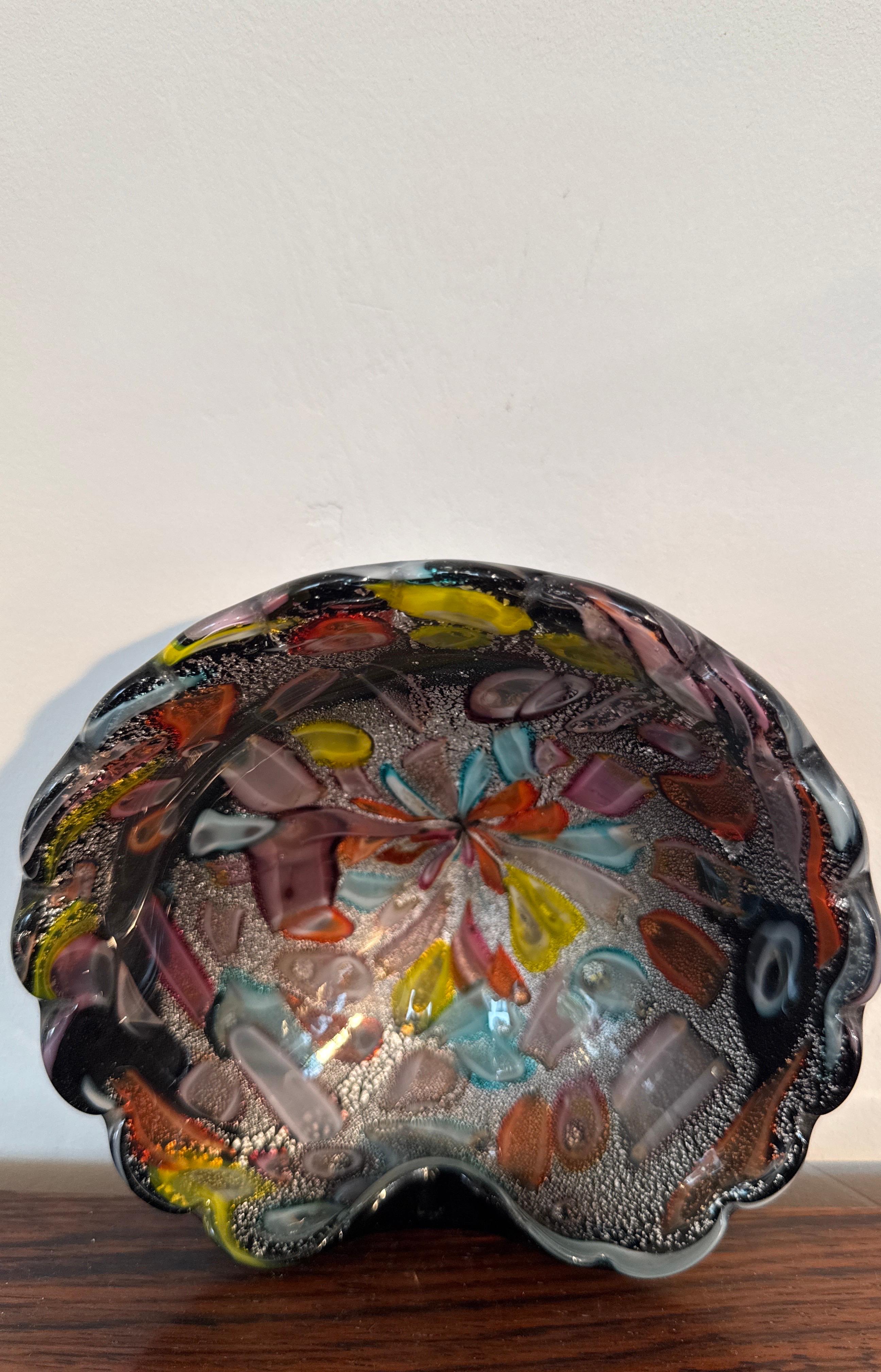 Coupe en verre Murano Mille Fiori Dino Martens Italie, années 1960 en vente 7