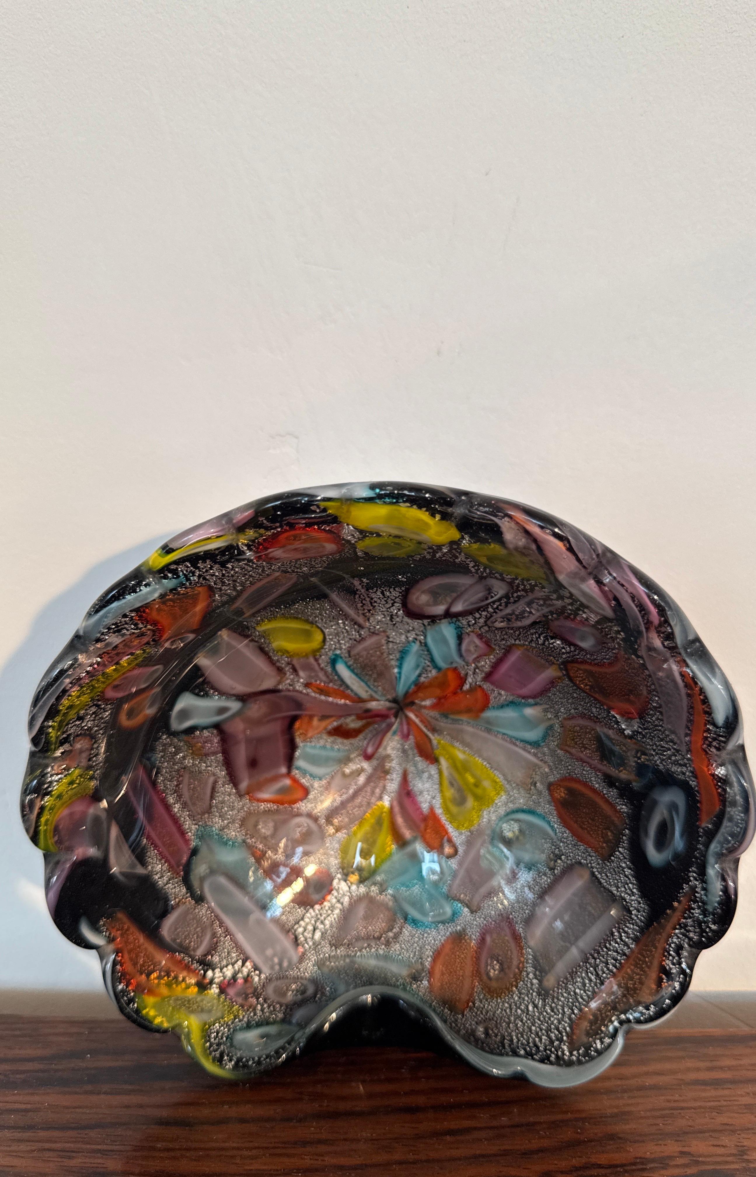 Coupe en verre Murano Mille Fiori Dino Martens Italie, années 1960 en vente 8