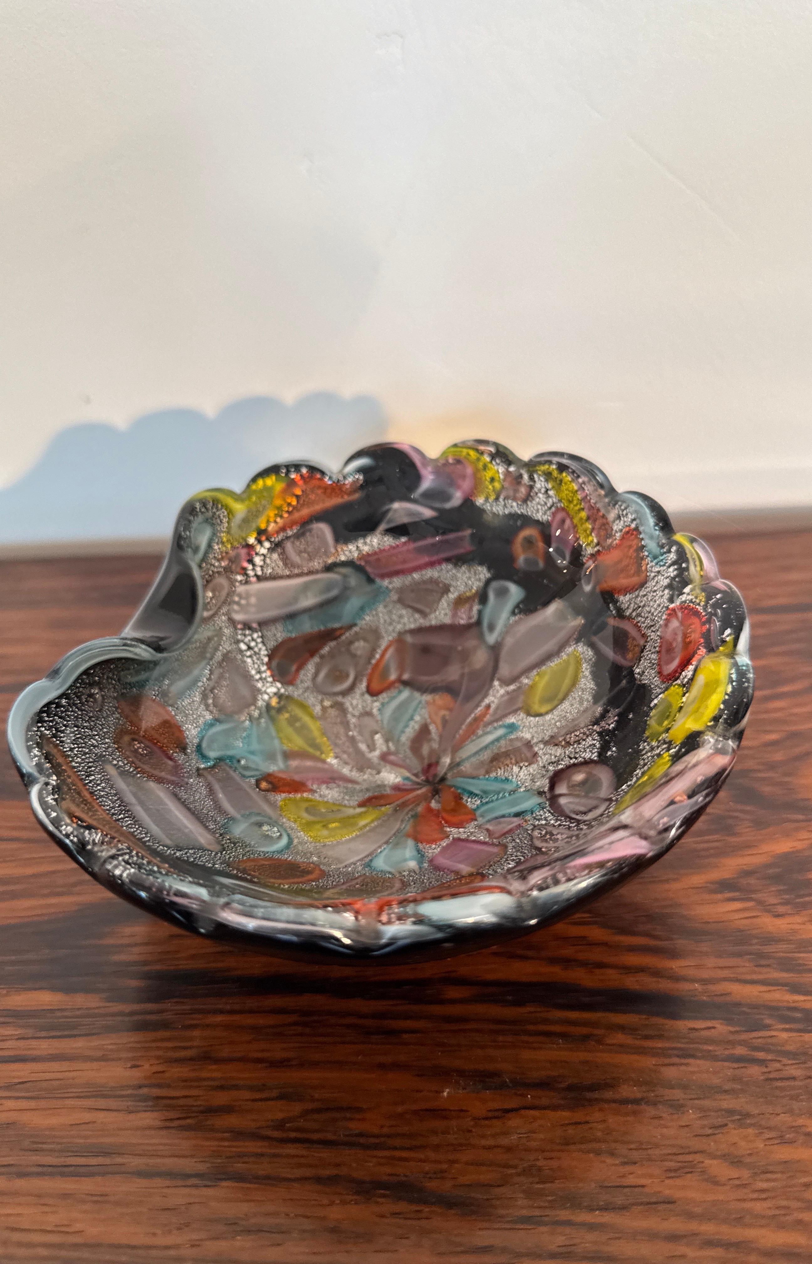 Coupe en verre Murano Mille Fiori Dino Martens Italie, années 1960 en vente 9