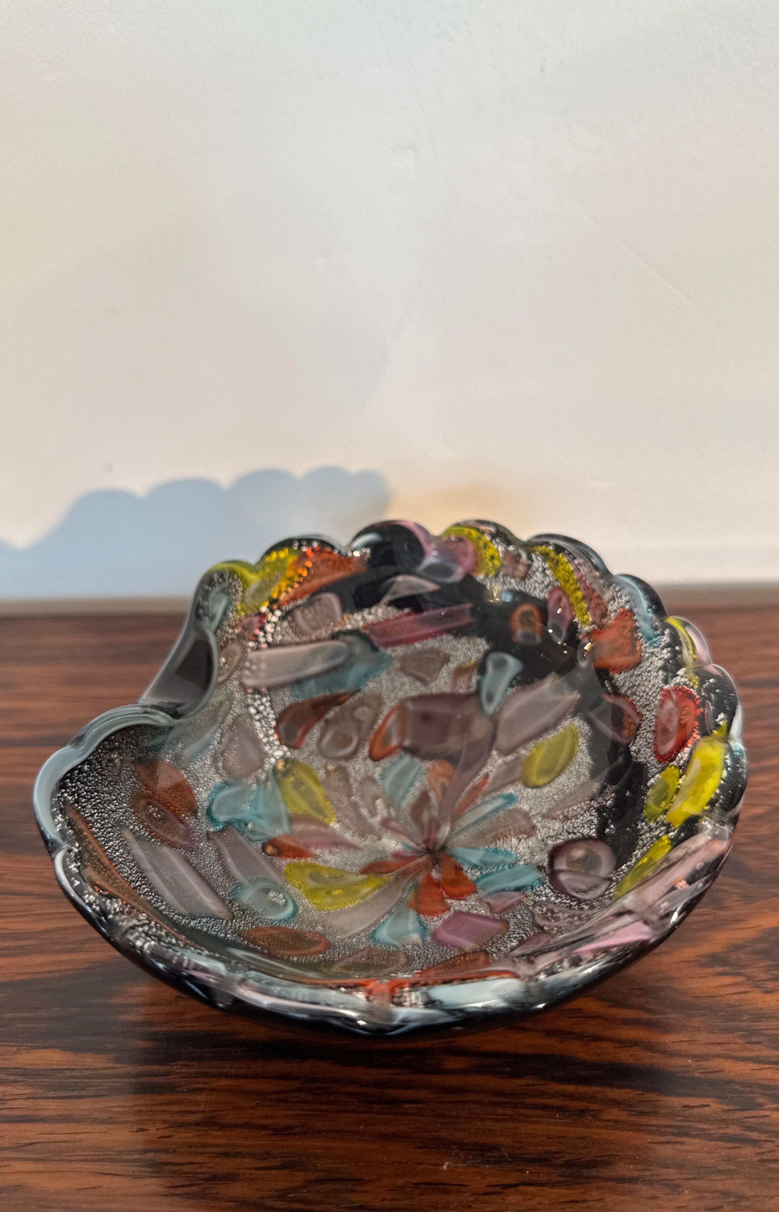 Coupe en verre Murano Mille Fiori Dino Martens Italie, années 1960 en vente 10