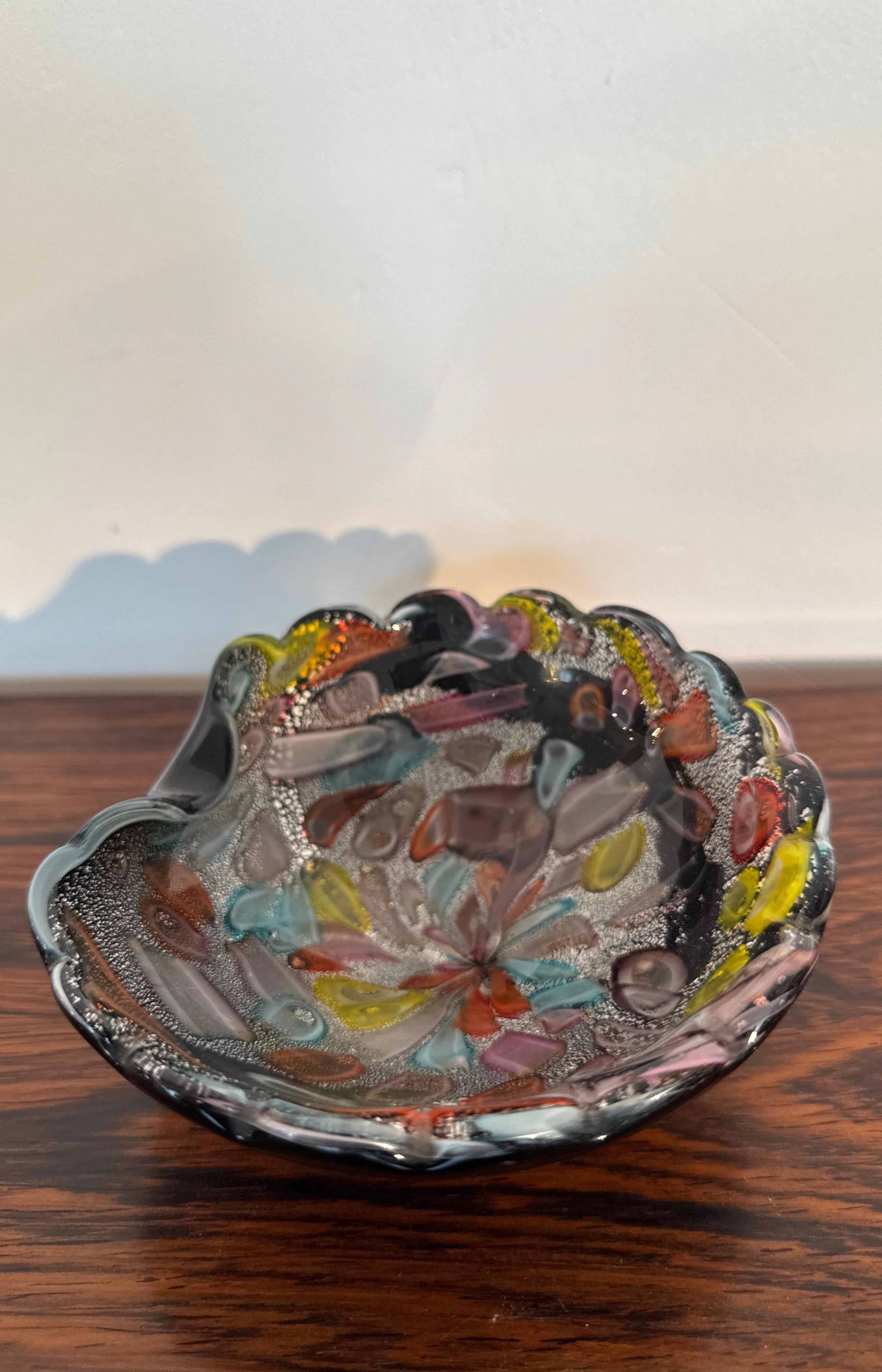 Coupe en verre Murano Mille Fiori Dino Martens Italie, années 1960 en vente 11