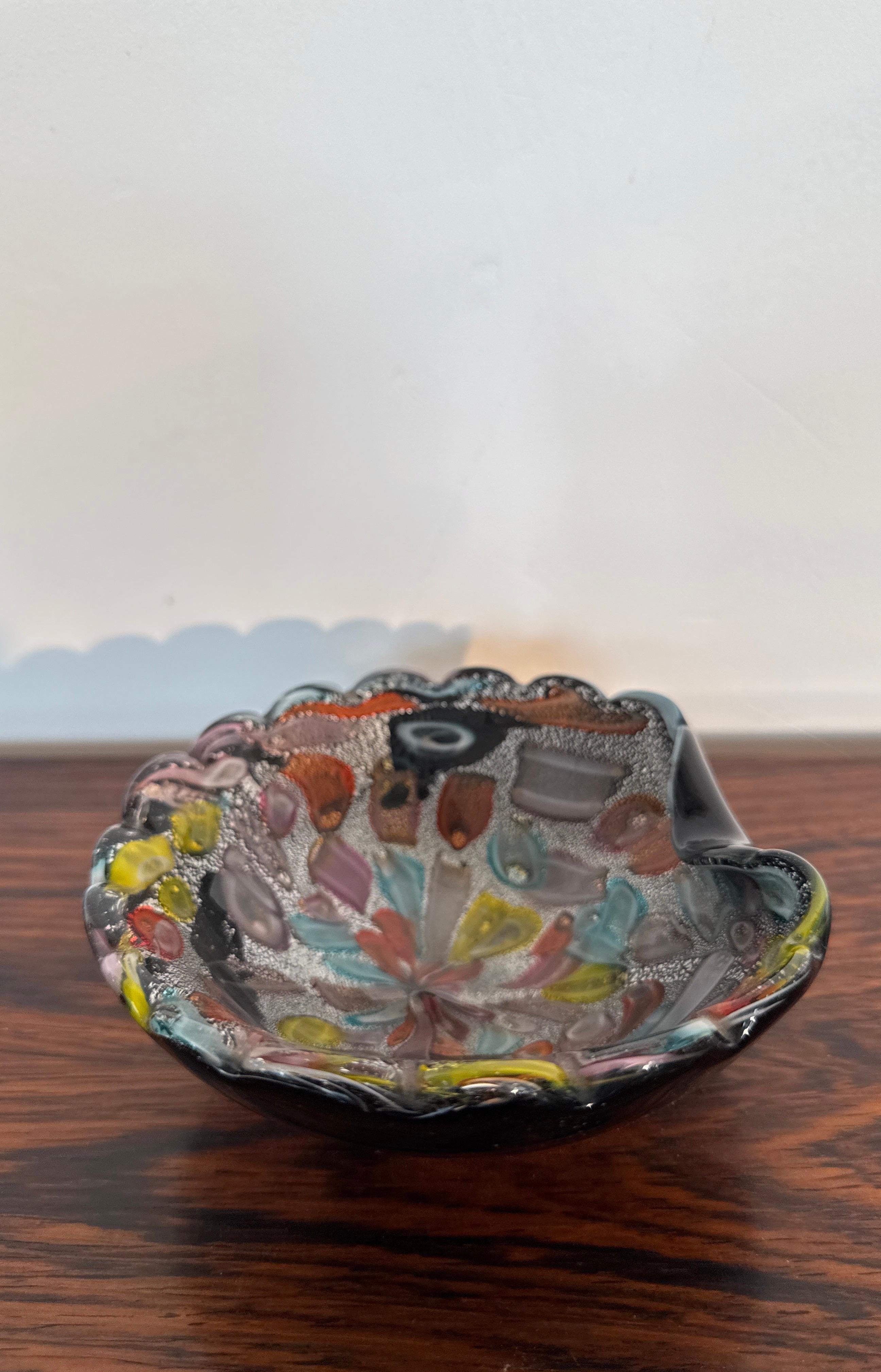 Coupe en verre Murano Mille Fiori Dino Martens Italie, années 1960 en vente 12
