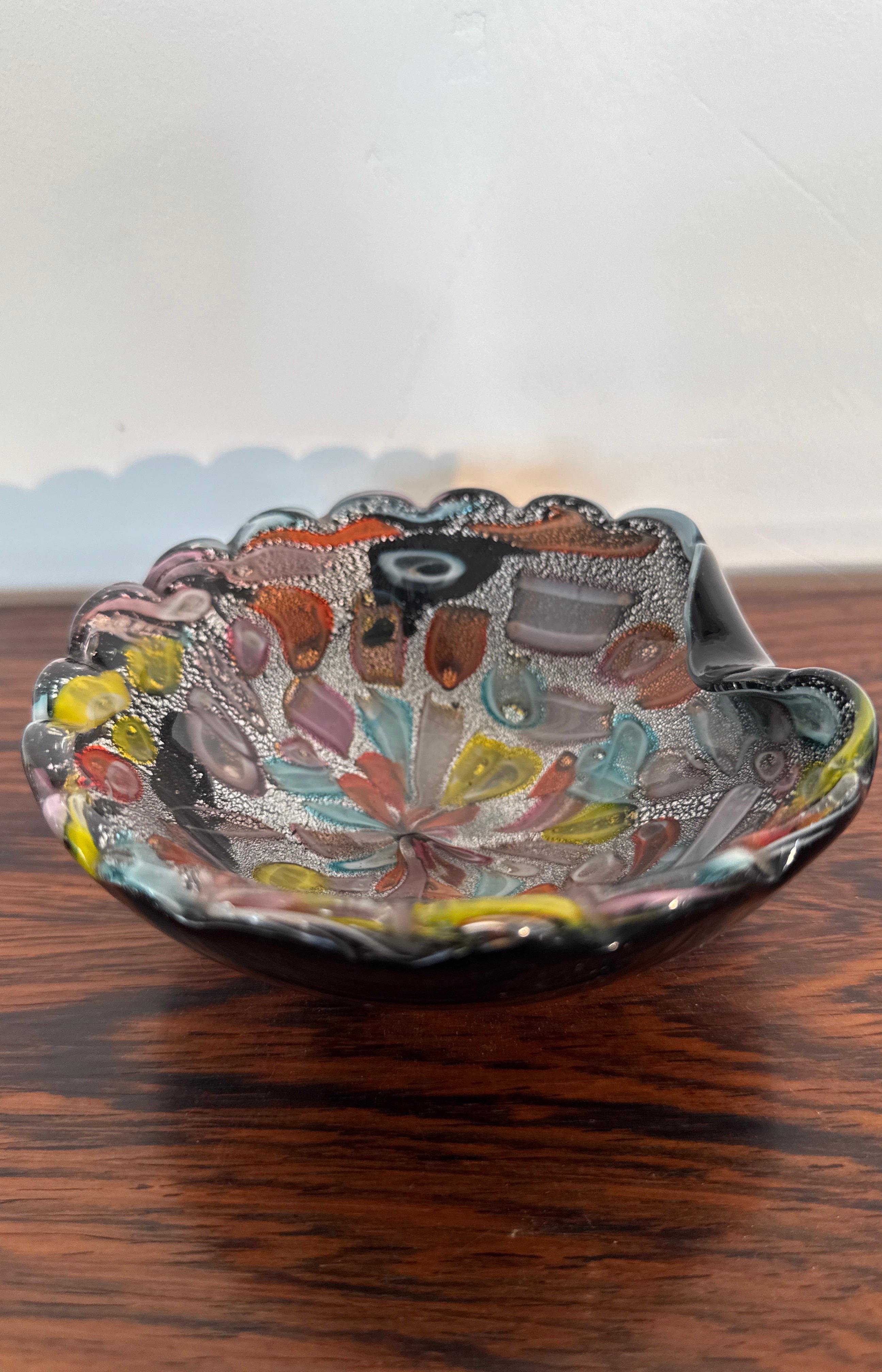 Coupe en verre Murano Mille Fiori Dino Martens Italie, années 1960 en vente 13