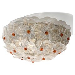 Millefiori Ceiling Light by Barovier & Toso in Murano Glass from the 1950s
