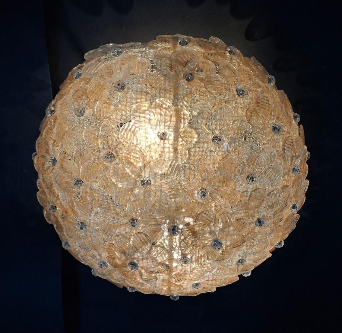 20th Century Millefiori Flush Mount by Barovier e Toso, 2 Available For Sale