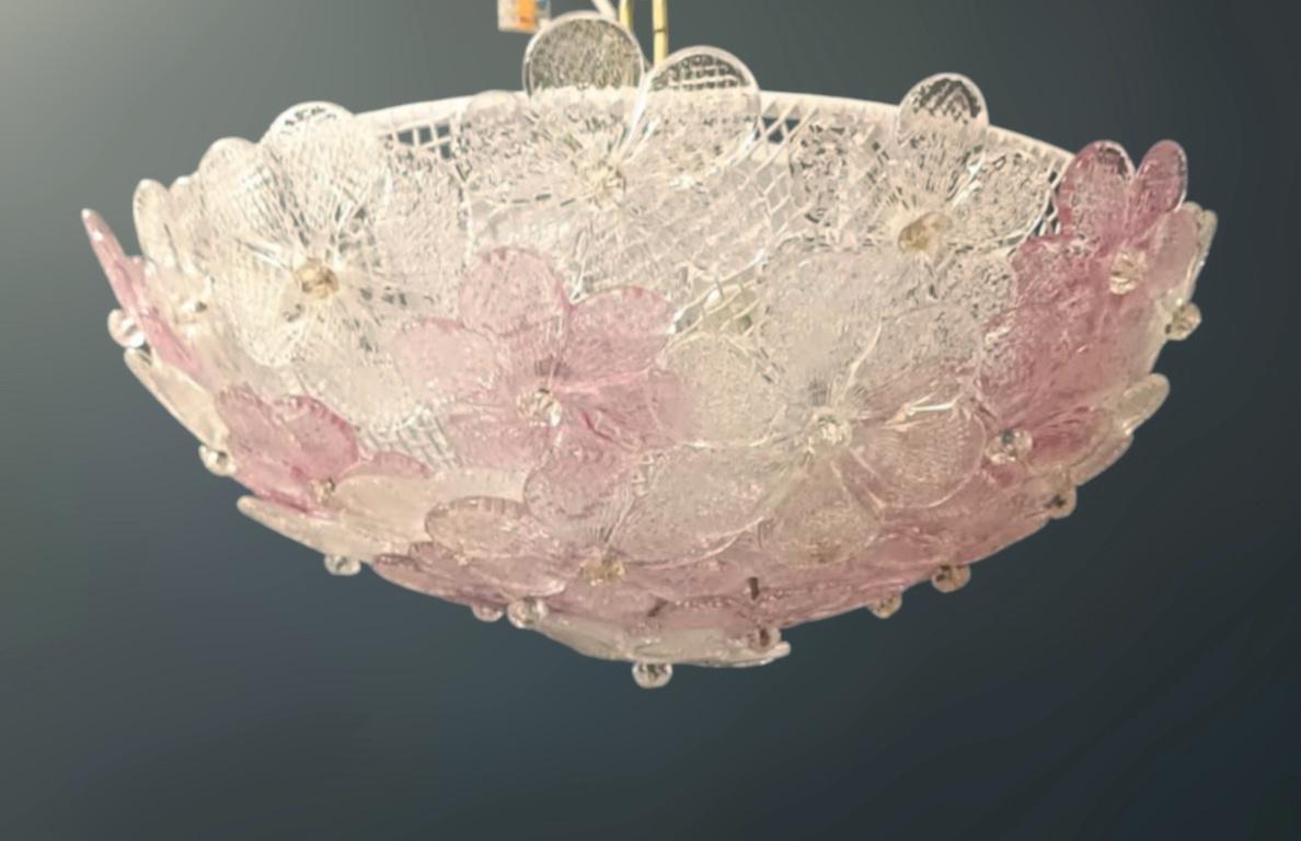 Murano Glass Millefiori Flush Mount by Barovier e Toso, 2 Available For Sale