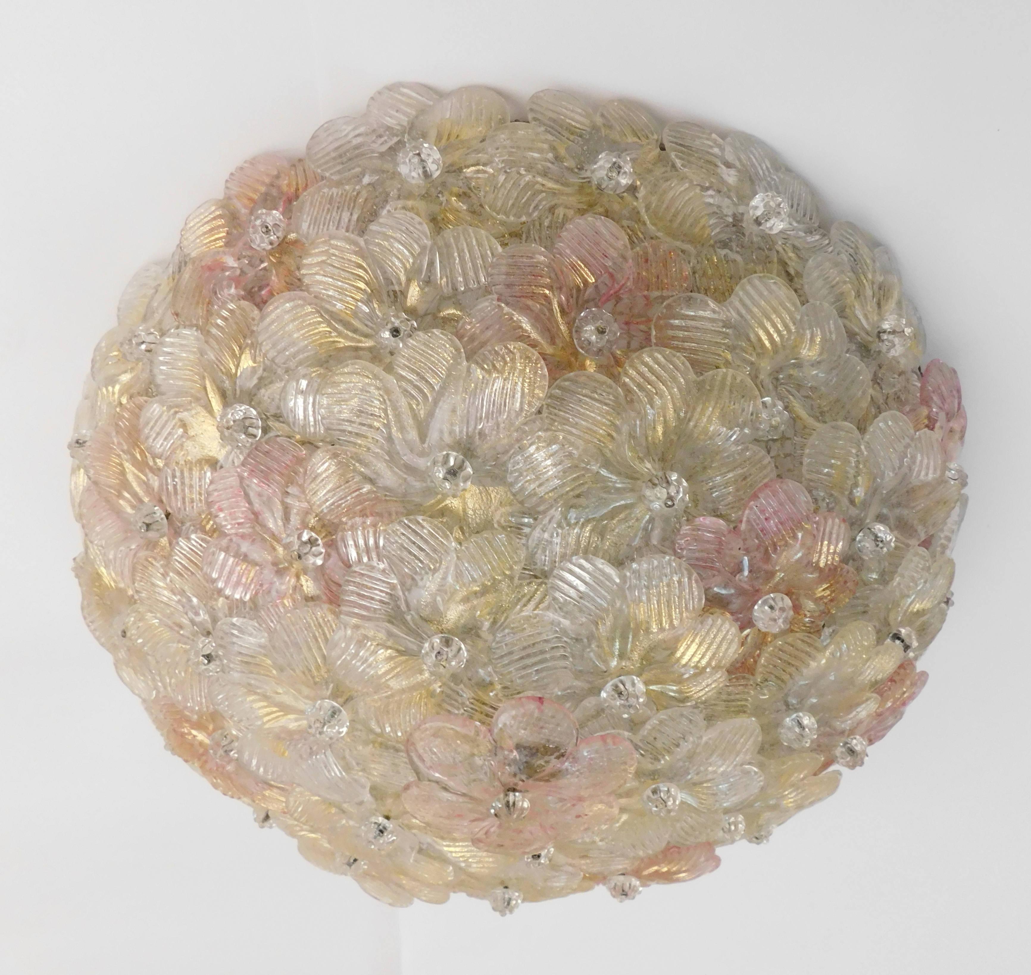 Mid-Century Modern Monture encastrée Millefiori de Barovier e Toso en vente