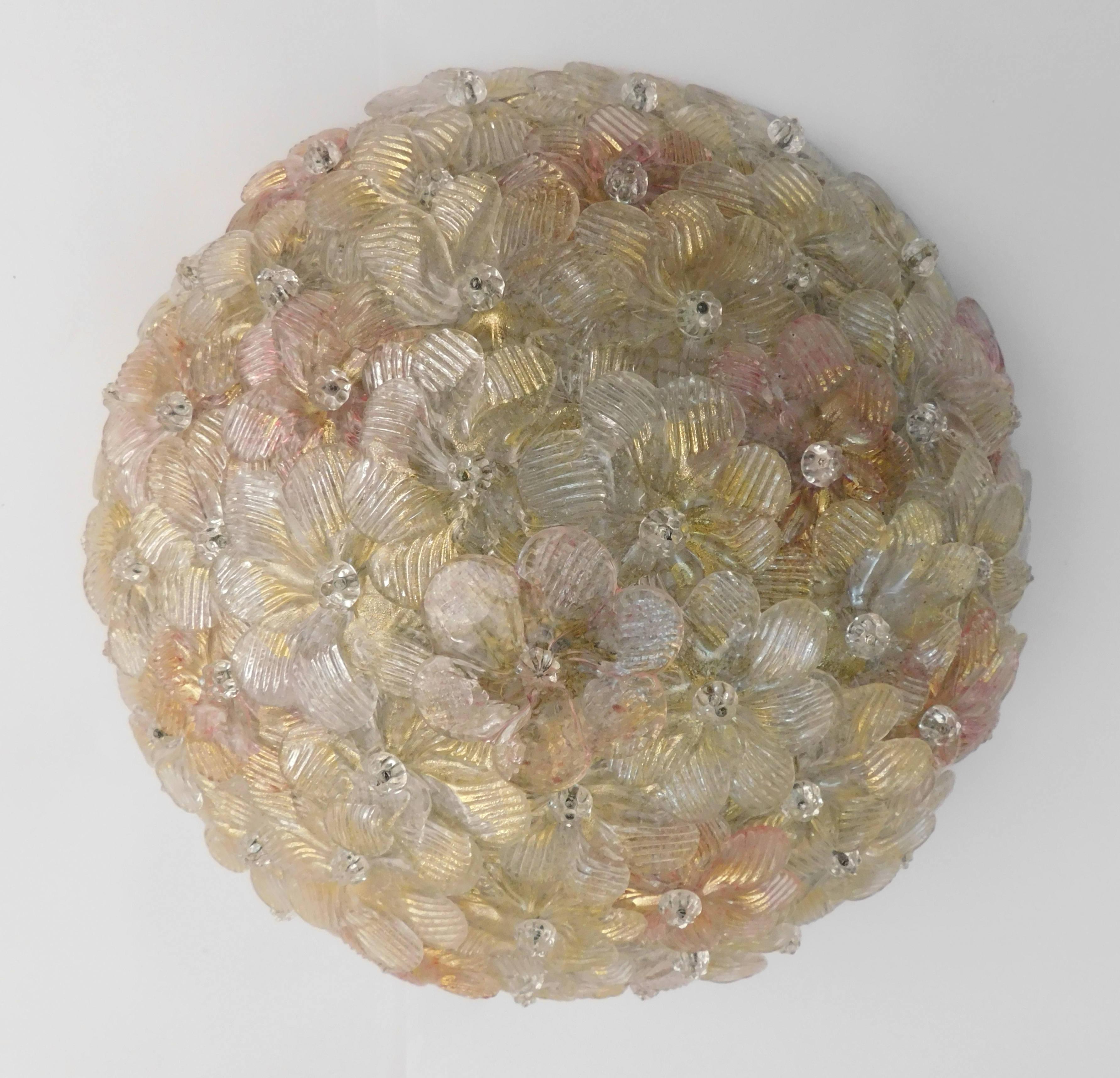 Monture encastrée Millefiori de Barovier e Toso Bon état - En vente à Los Angeles, CA