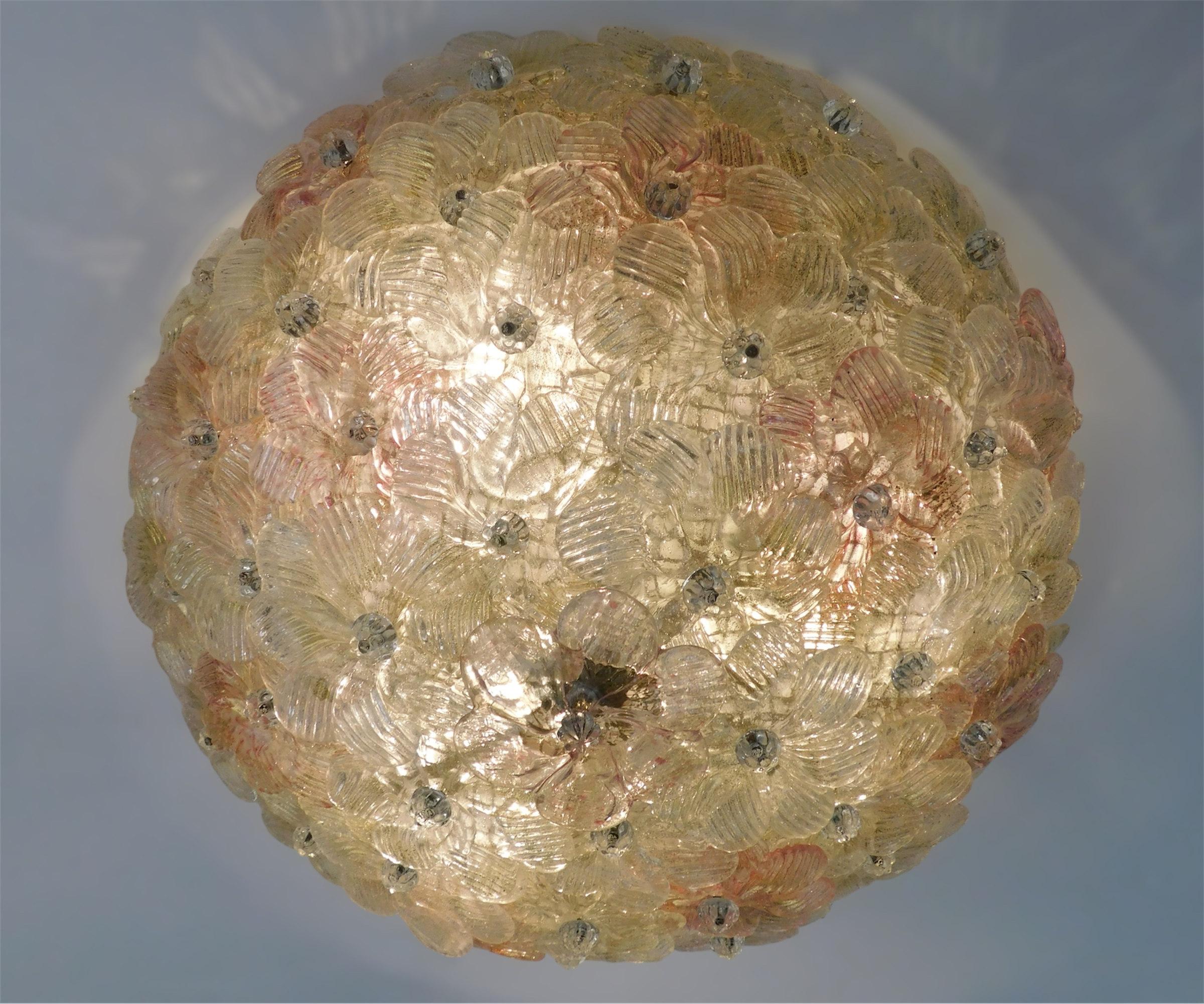 Verre de Murano Monture encastrée Millefiori de Barovier e Toso en vente