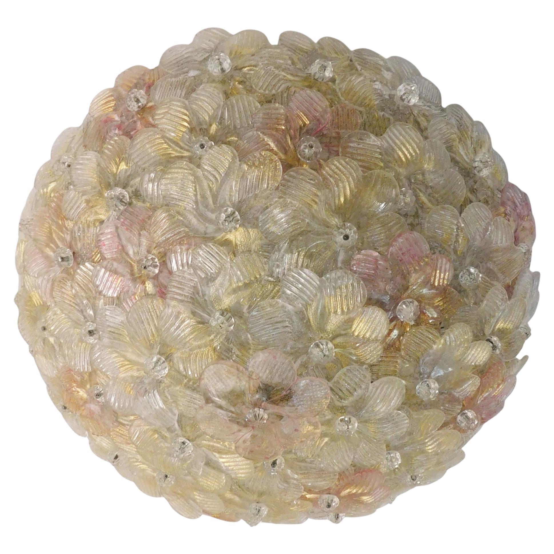 Monture encastrée Millefiori de Barovier e Toso en vente