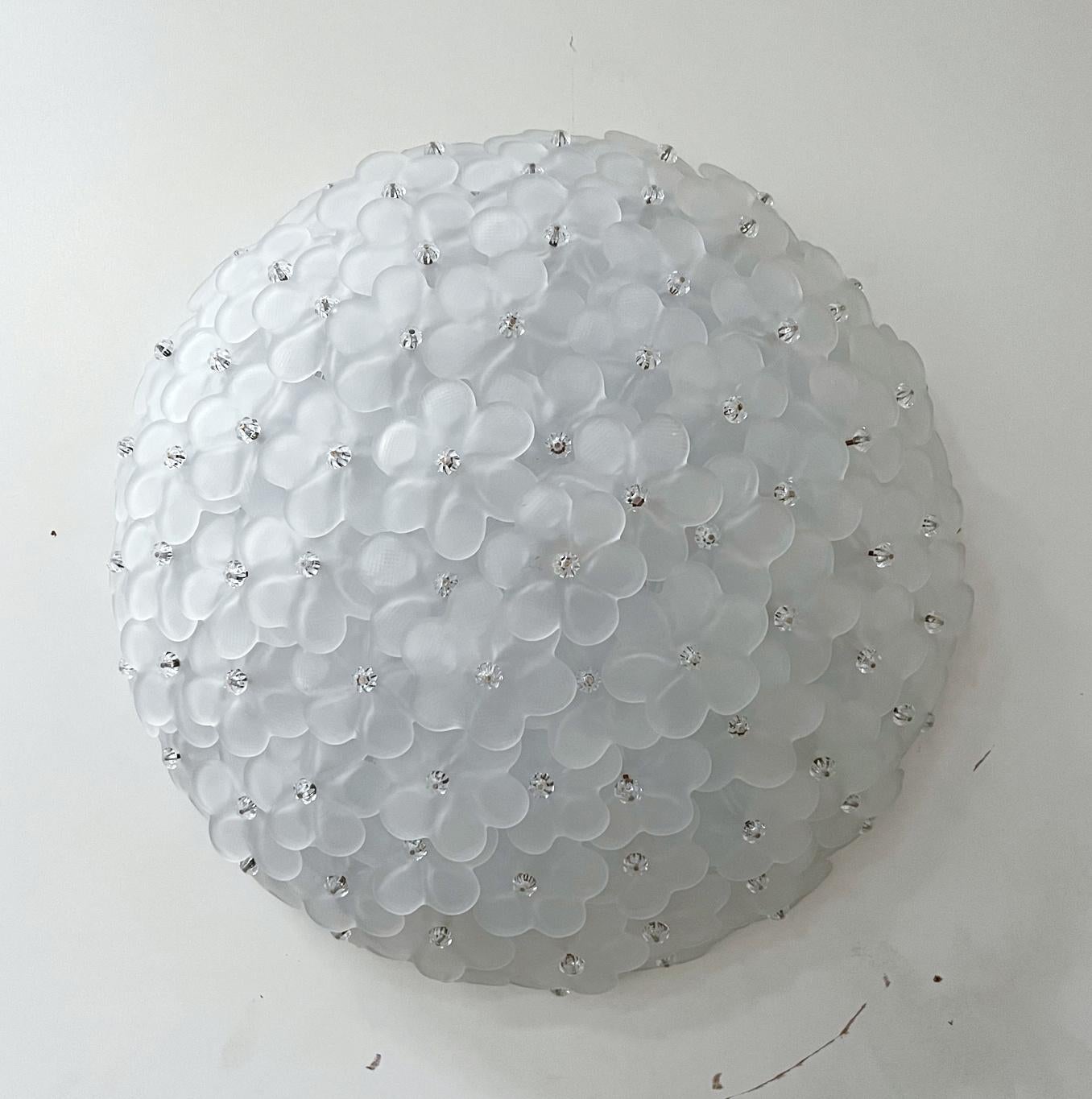 Mid-Century moderno Lampada da incasso Millefiori di Fabio Ltd in vendita