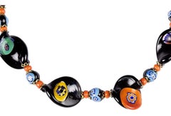 Millefiori Italian Glass Bead Necklace