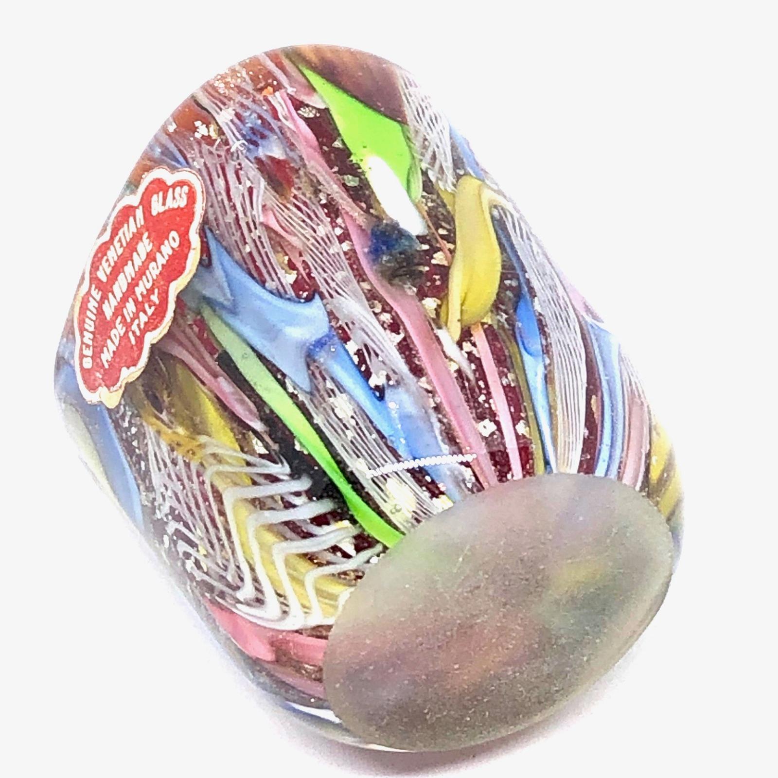 Millefiori Toothpick Holder Catchall Murano Glass Vintage, Italy, 1950s In Good Condition In Nuernberg, DE