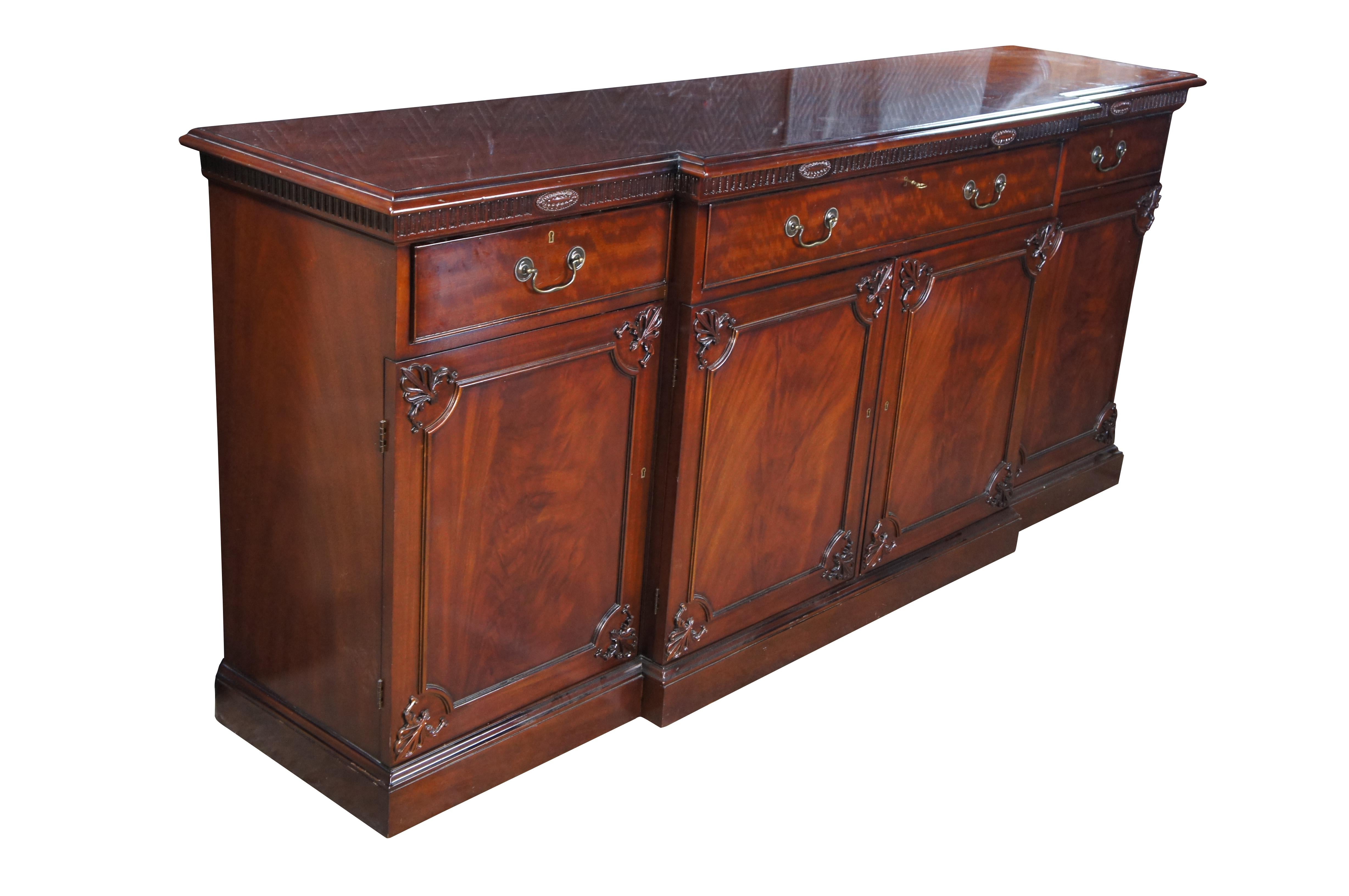 American Millender Furniture Robert Adam Style Flame Mahogany Buffet Sideboard 87