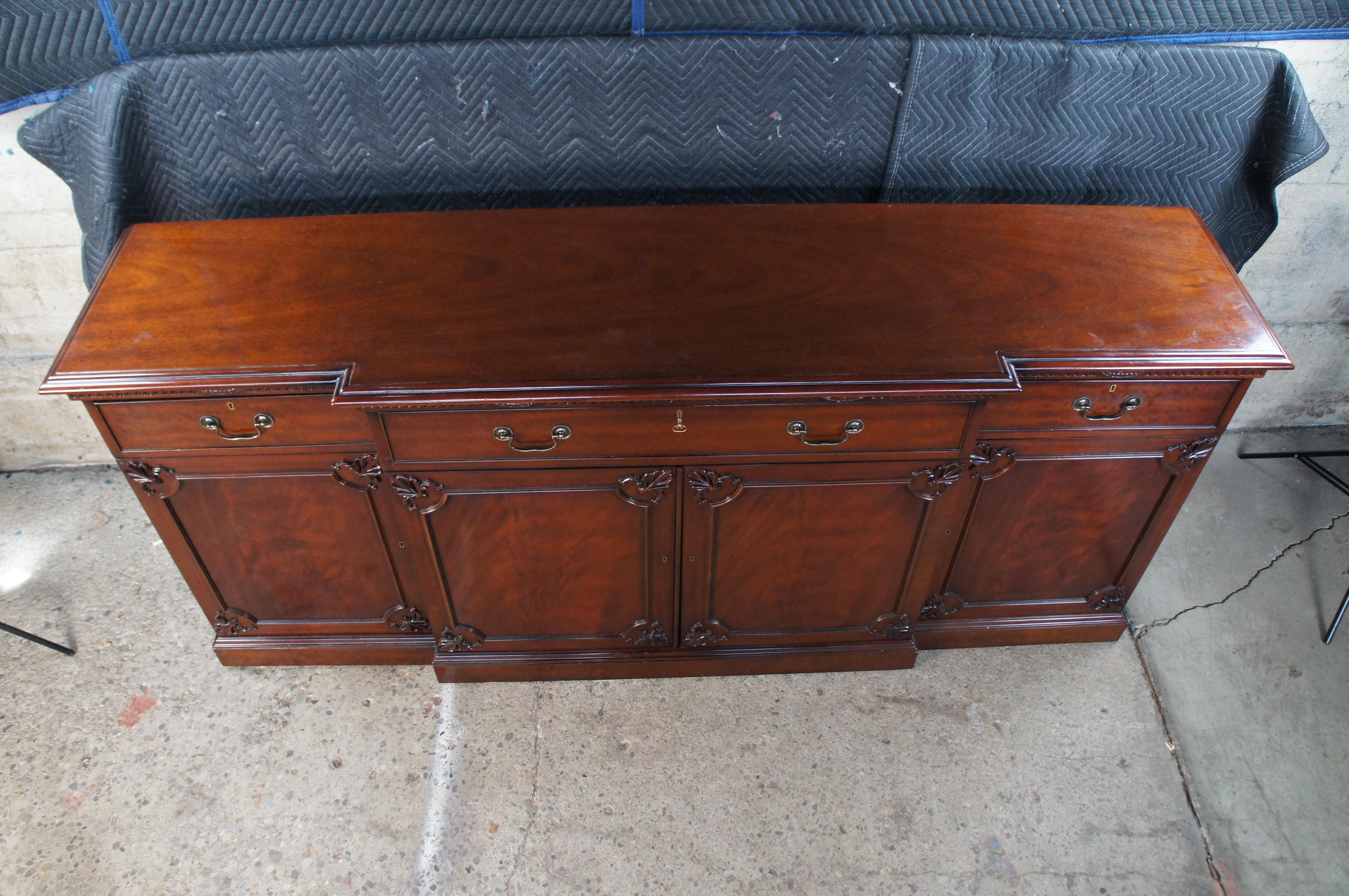 Millender Furniture Robert Adam Style Flame Mahogany Buffet Sideboard 87