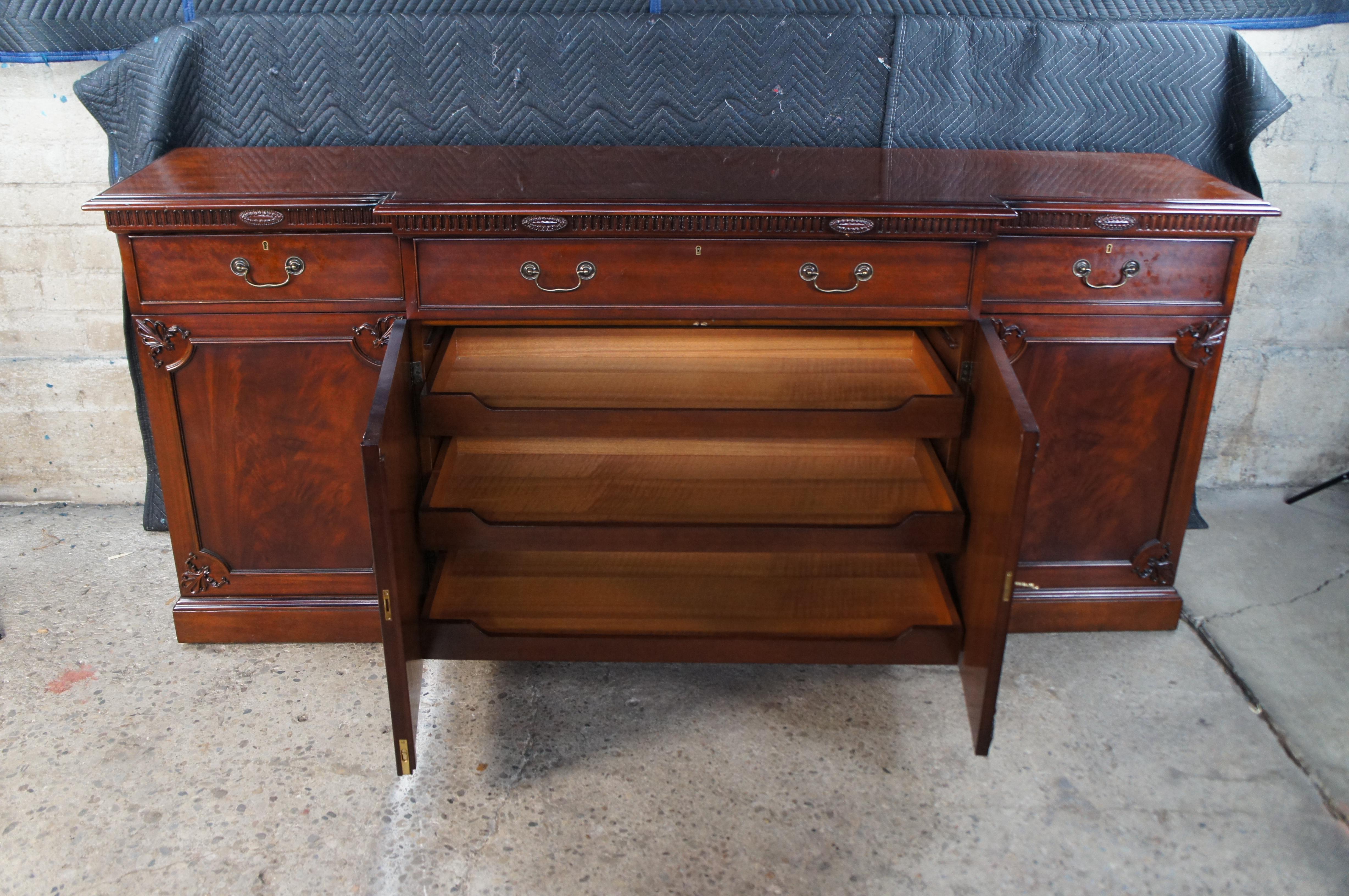 Millender Furniture Robert Adam Style Flame Mahogany Buffet Sideboard 87