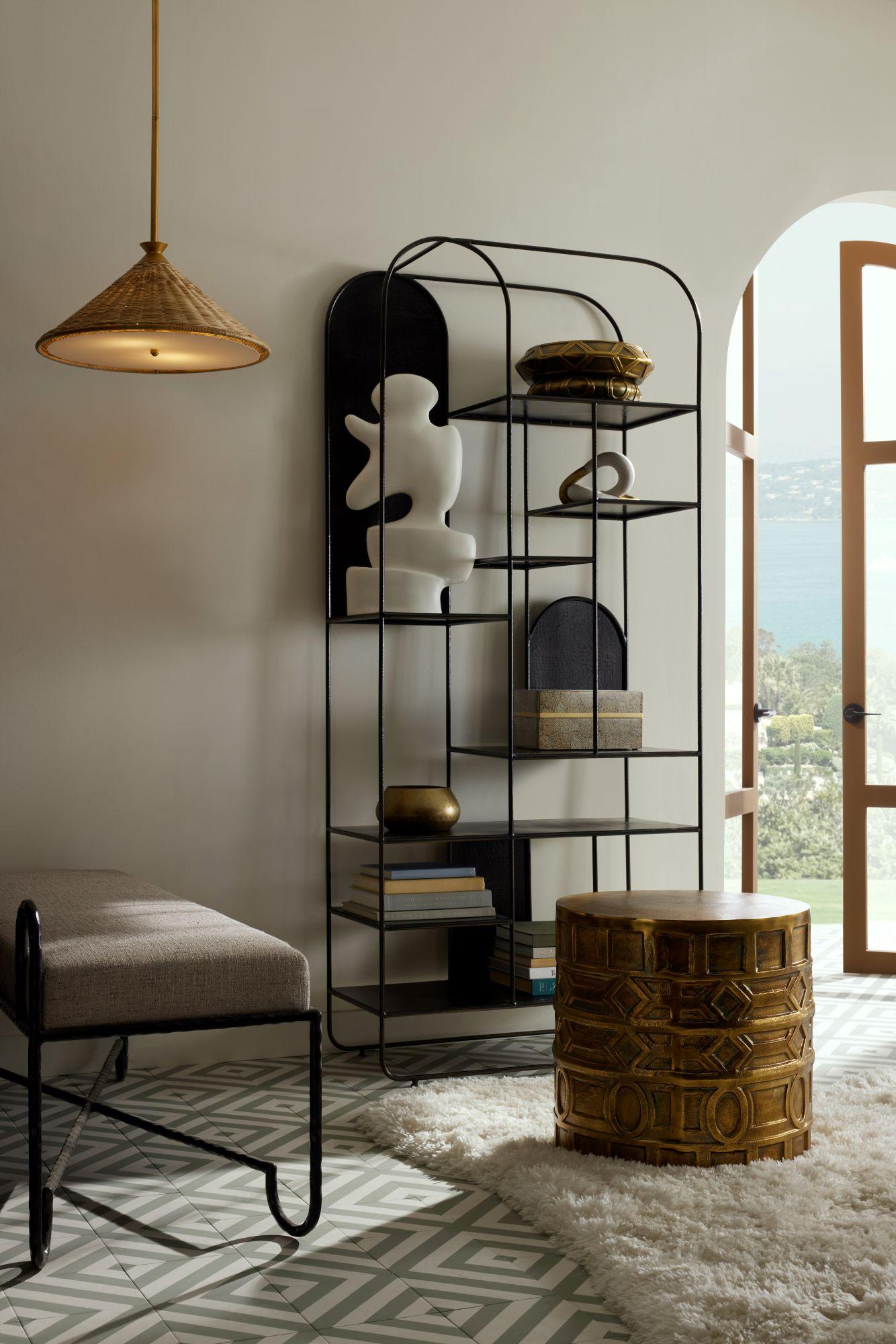 Millenia Stacked Small Centerpiece, Set of 2 GKAYI02 - Laiton antique en vente 7