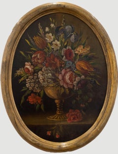 Millent – Ölgemälde, Array mit Blumenmuster, frühes 20. Jahrhundert