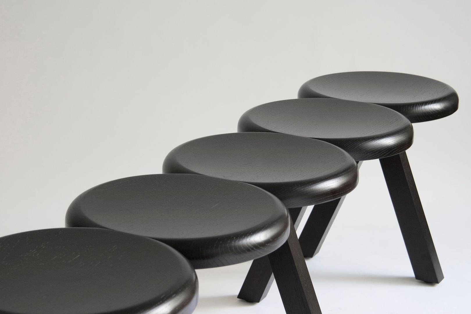 XXIe siècle et contemporain Banc Millepiedi en frêne teinté noir par Driade en vente