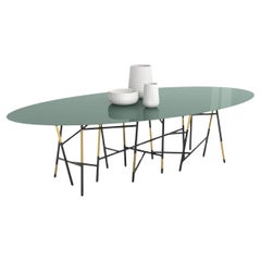 Millepiedi Dining Round Table in lacquer by Dimorestudio for Cappellini