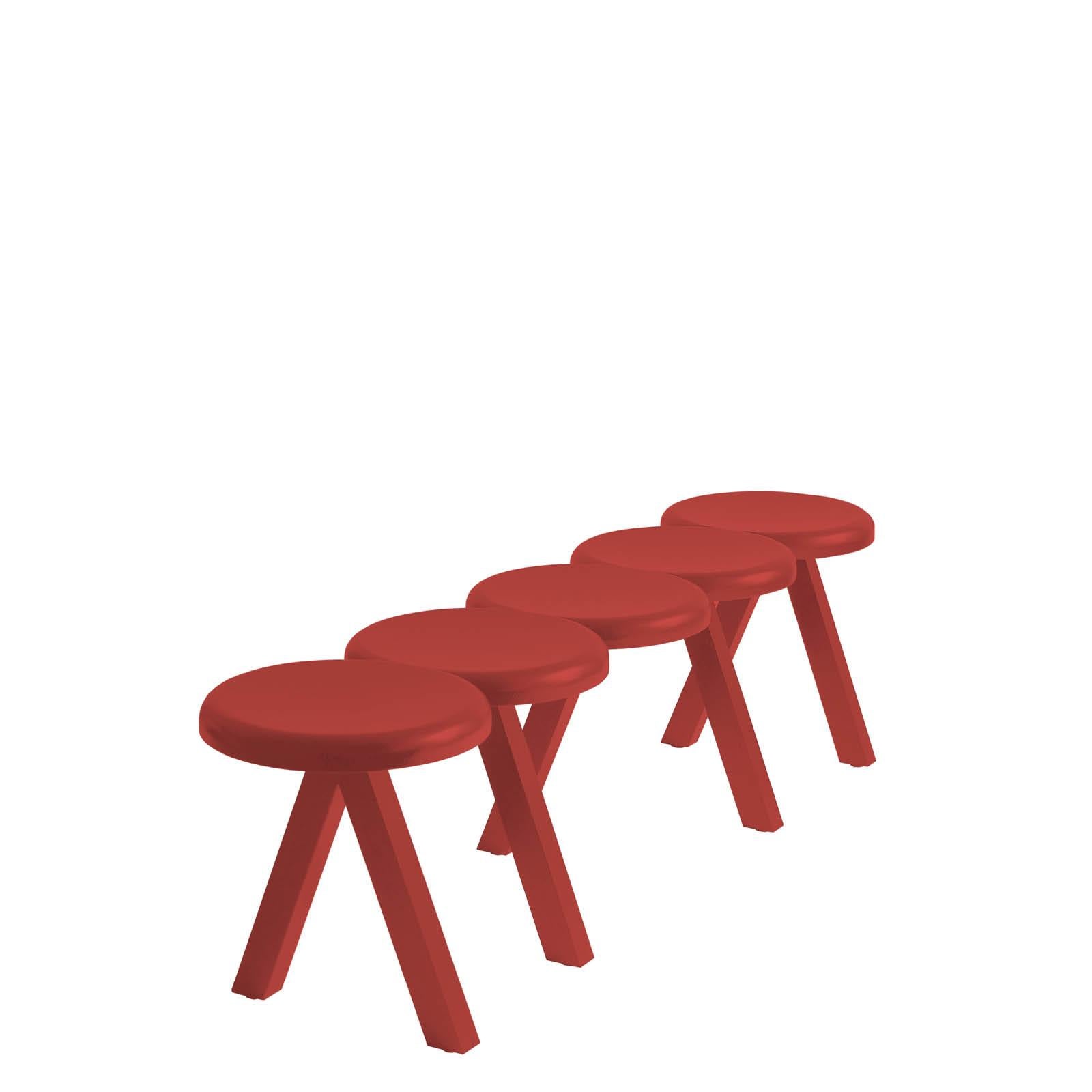 Painted MILLEPIEDI Stool by Studio Catoir for Driade For Sale
