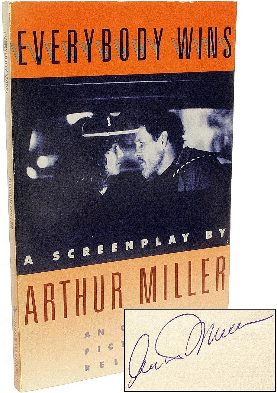 Fin du 20e siècle MILLER, Arthur. Everybody Wins. 1990 - Première édition - SIGNÉE en vente