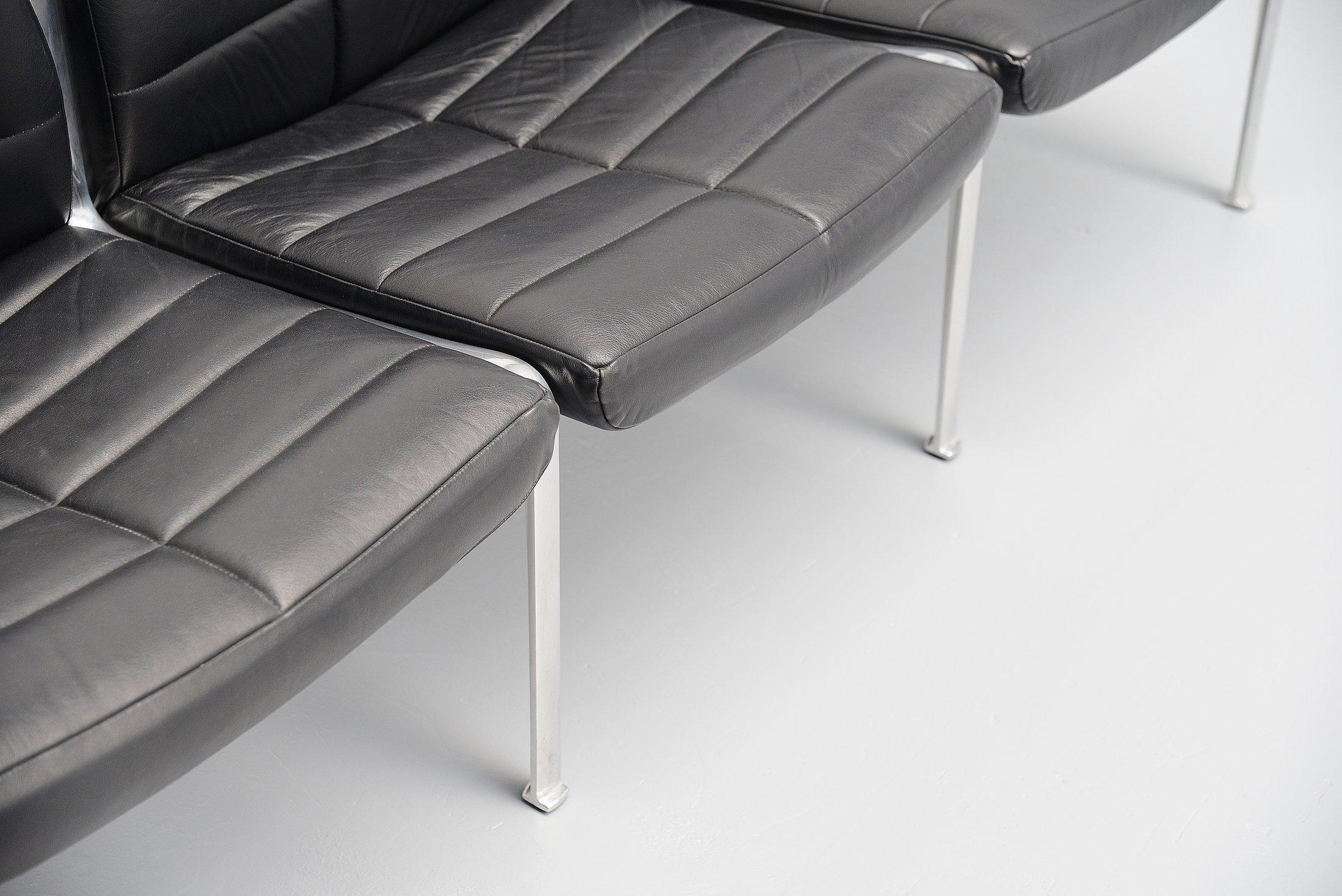 Aluminum Miller Borgsen Sofa Röder Söhne, Germany, 1966