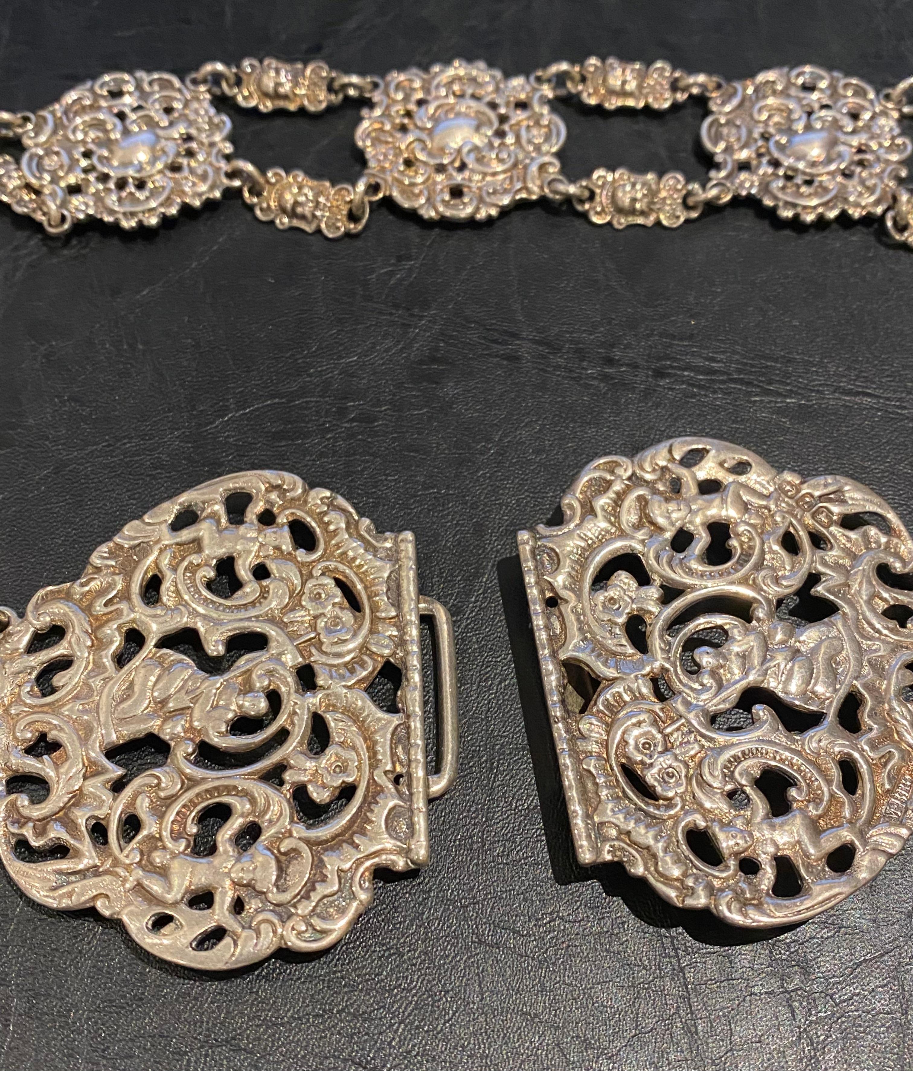 A. Miller Bros. in argento Sterling Tardo Vittoriano Cintura squisita. Birmingham, c1899. in vendita 7