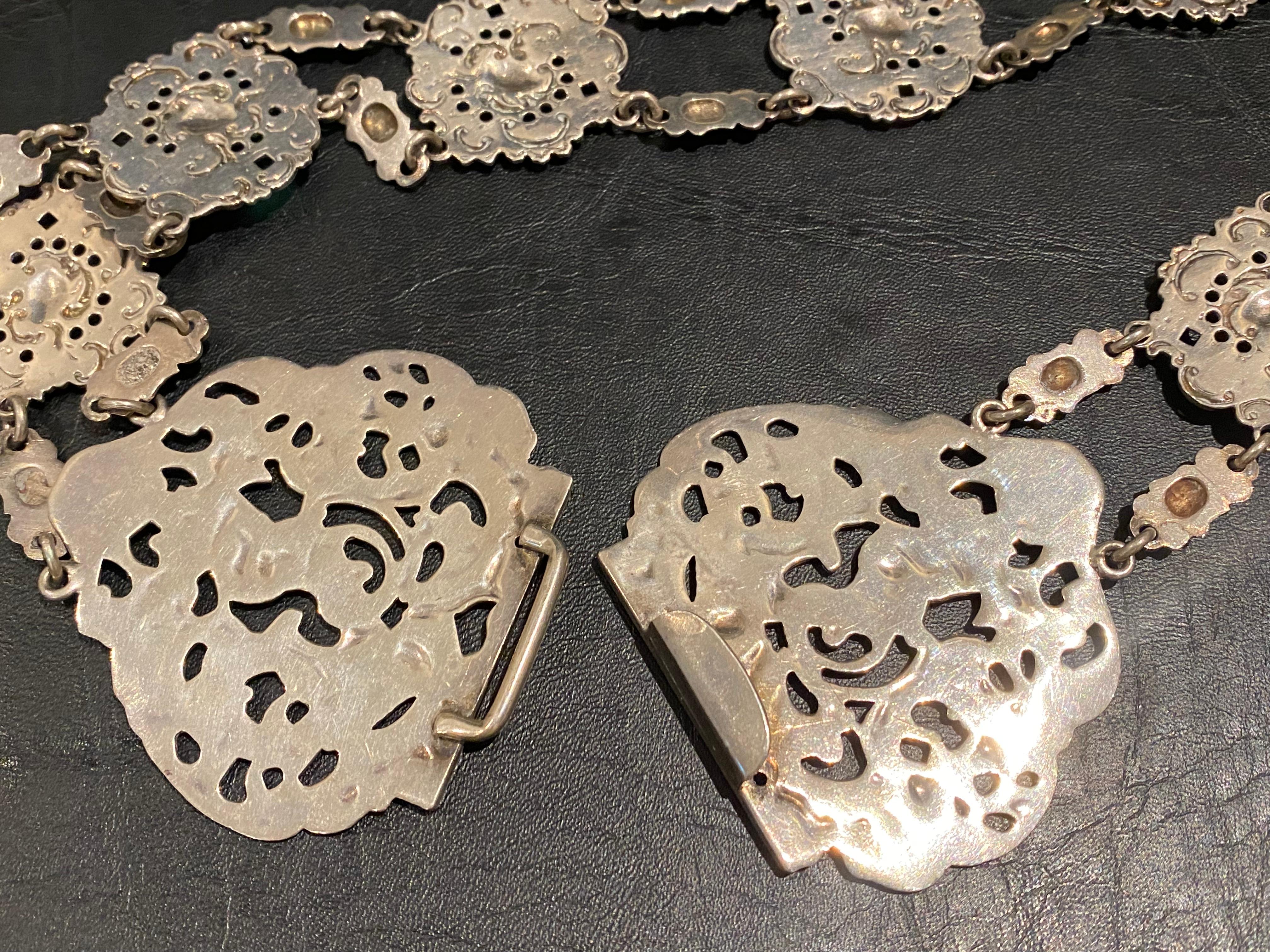 A. Miller Bros. in argento Sterling Tardo Vittoriano Cintura squisita. Birmingham, c1899. in vendita 8