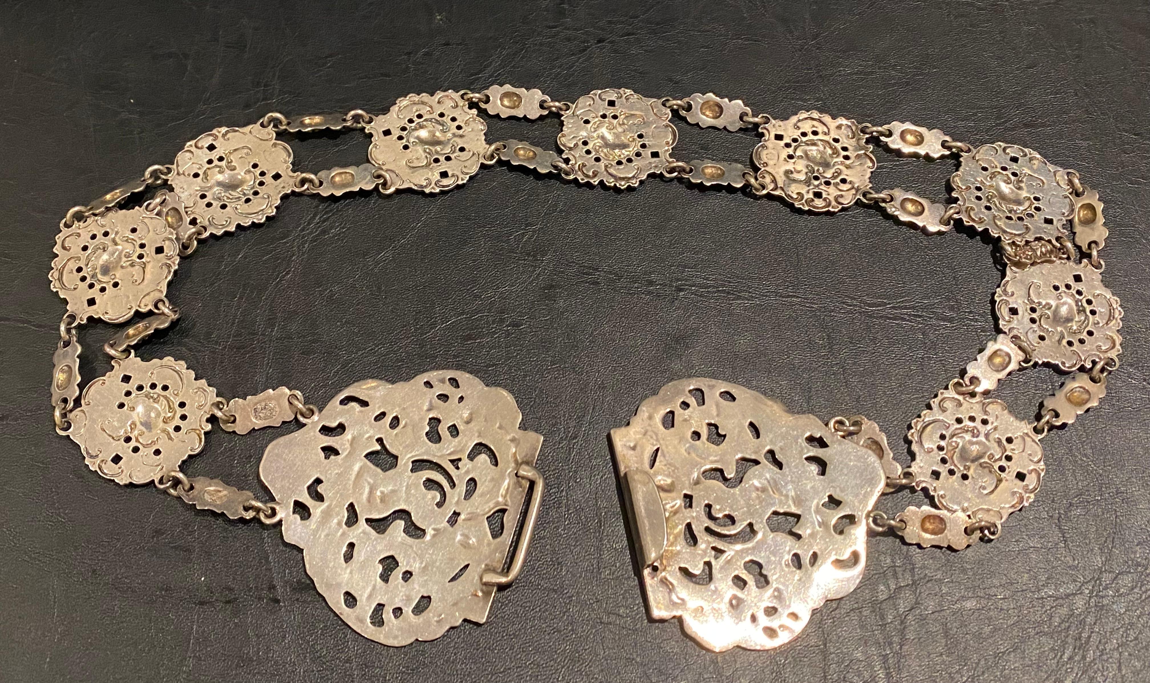 A. Miller Bros. in argento Sterling Tardo Vittoriano Cintura squisita. Birmingham, c1899. in vendita 9