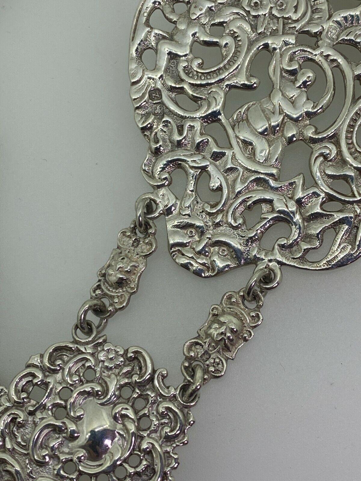 Miller Bros Sterling Silver Late Victorian Exquisite Belt. Birmingham, c1899. For Sale 5