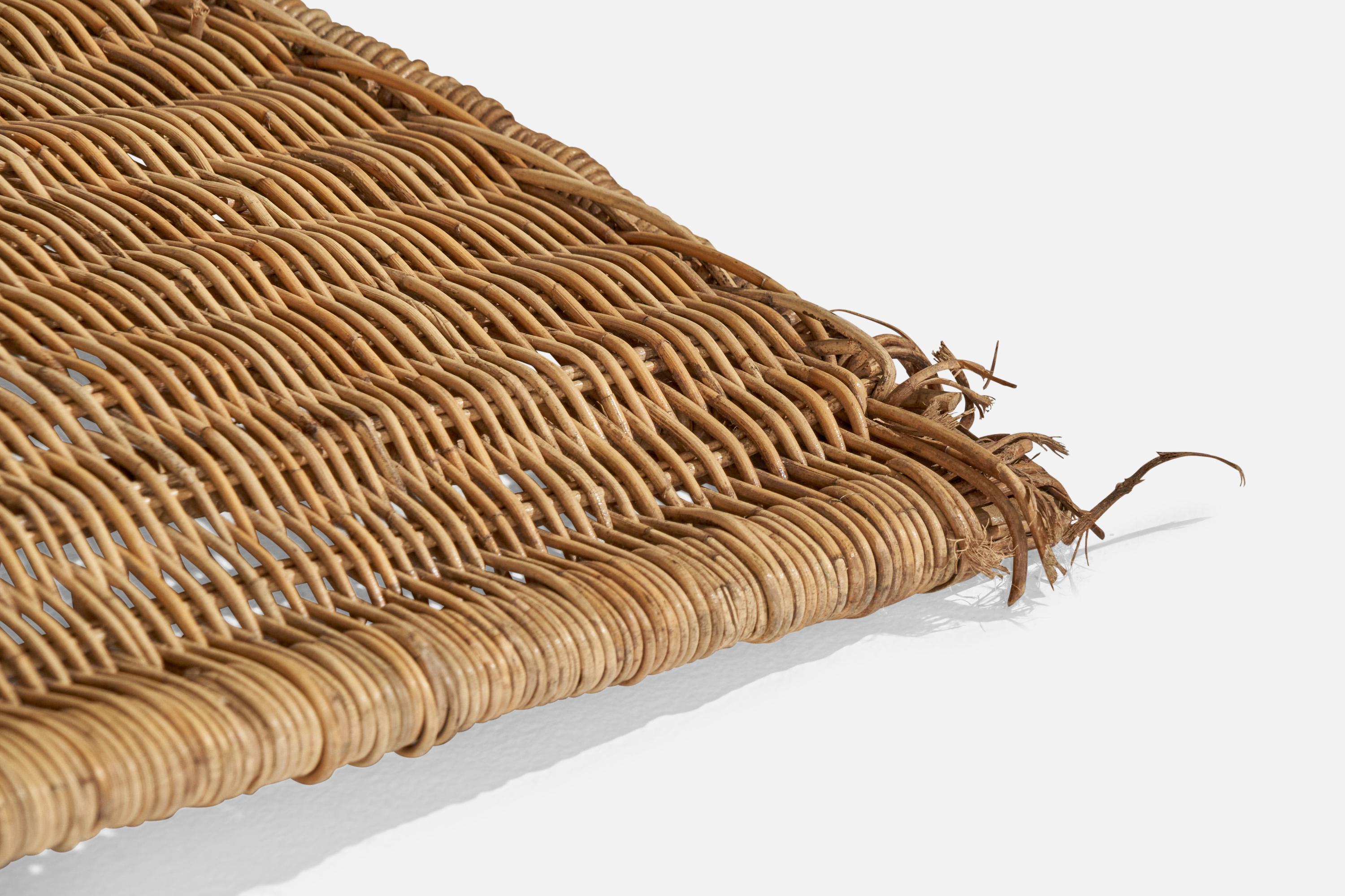 Miller Fong, Lounge Chairs, Wicker, Steel, USA, 1960s 7