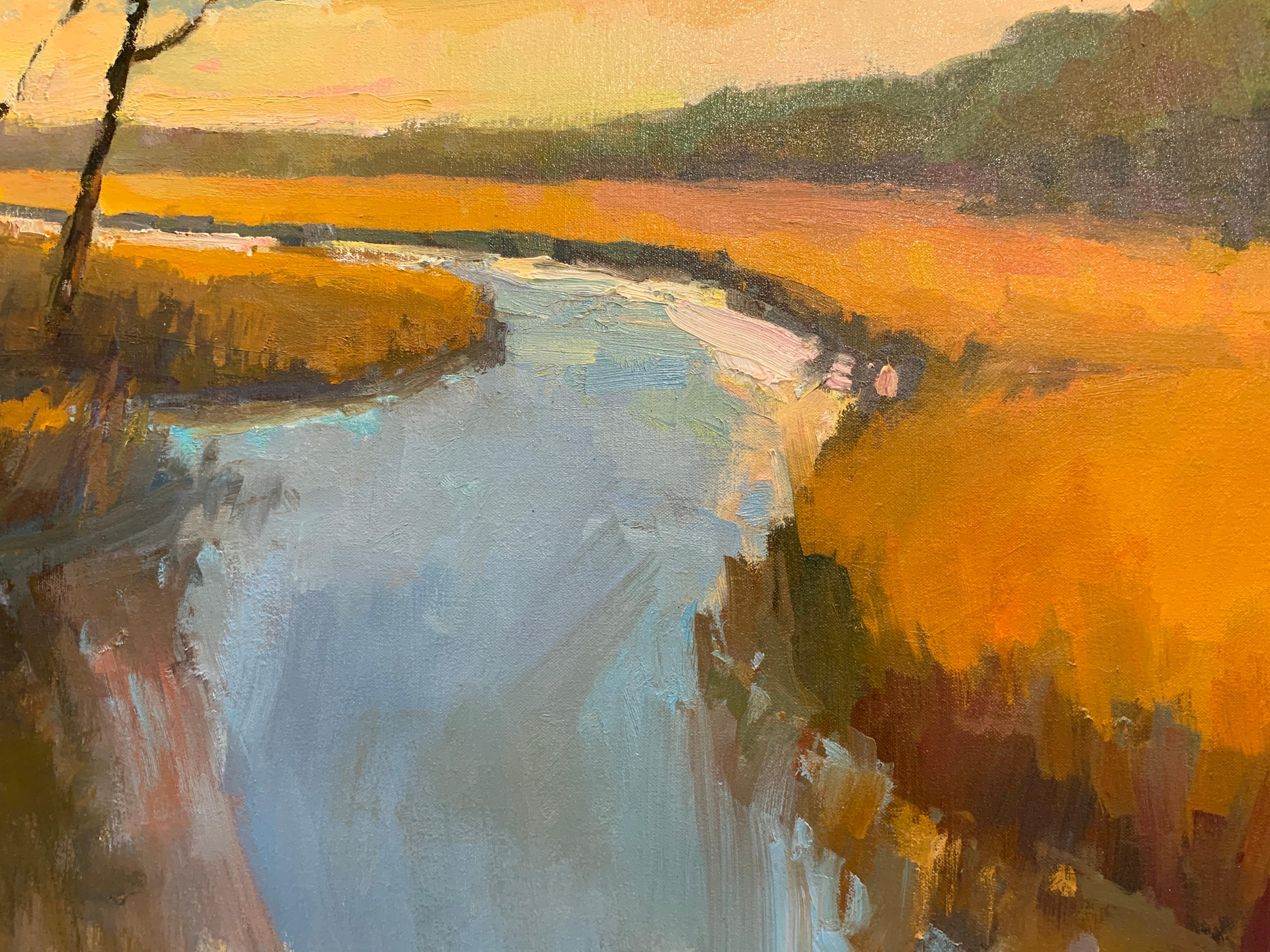 Jeckyll Island Joy by Millie Gosch, Framed Impressionist Landscape Oil Painting 3