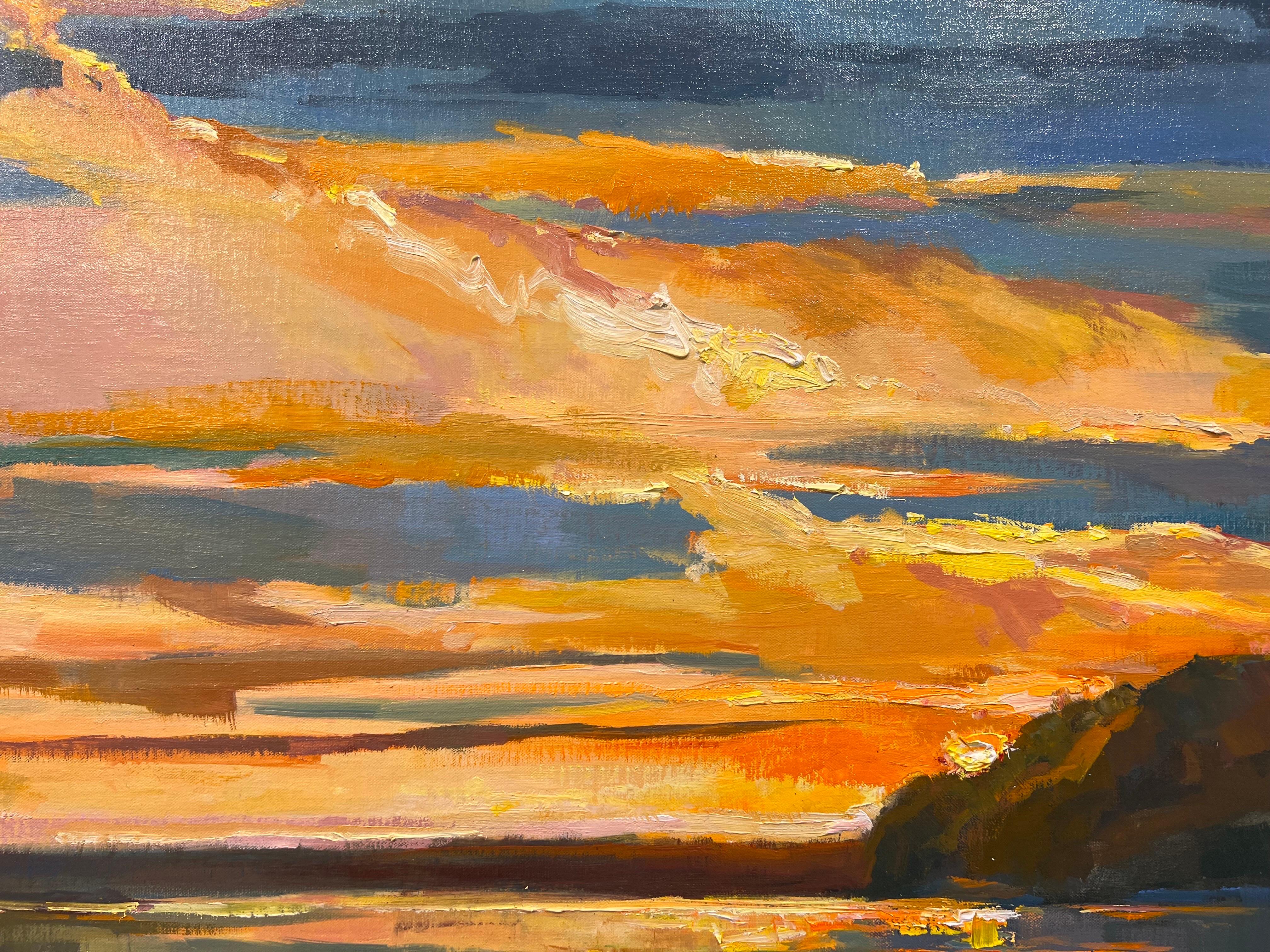 Il lago di Haven di Millie Gosch Quadro impressionista con cornice 2