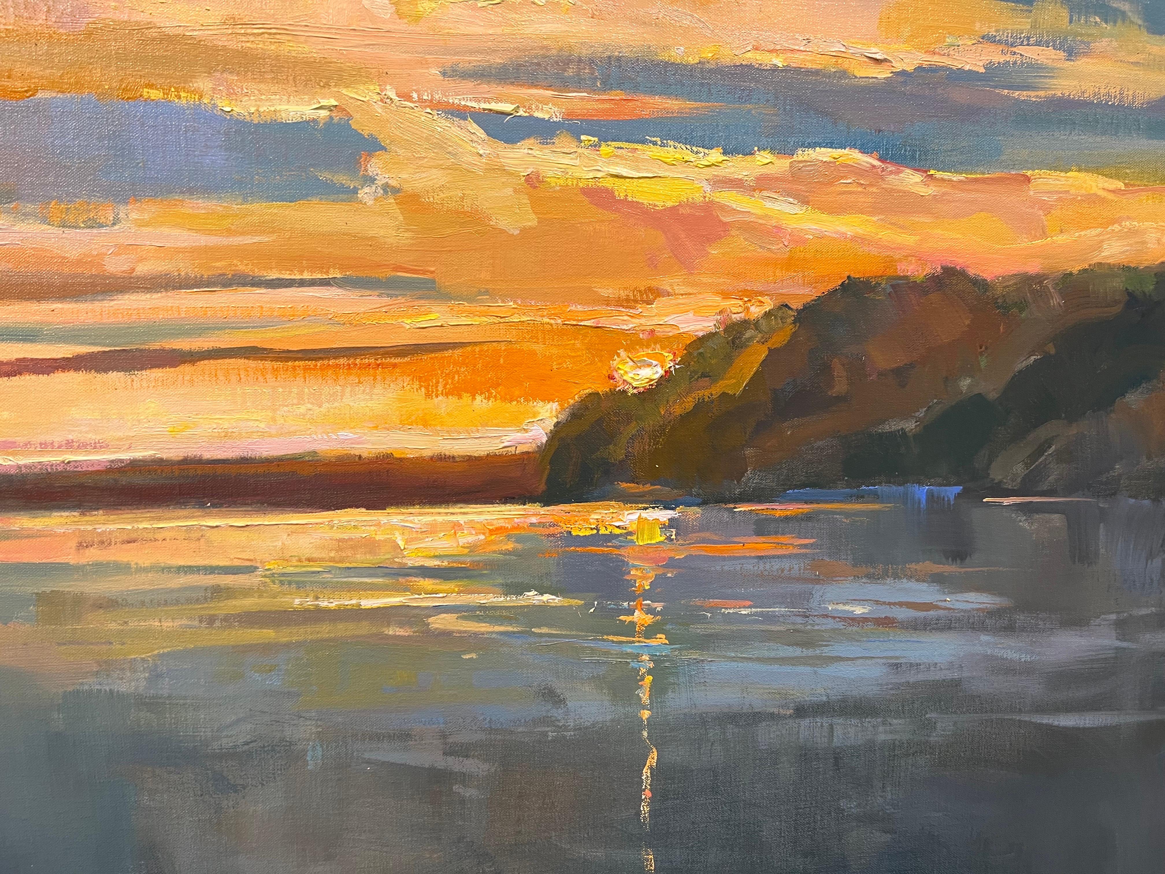 Il lago di Haven di Millie Gosch Quadro impressionista con cornice 7
