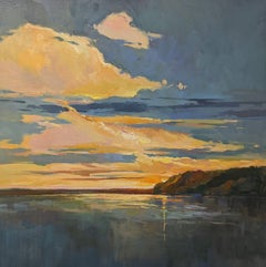 Il lago di Haven di Millie Gosch Quadro impressionista con cornice