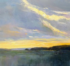 Morning Blessing von Millie Gosch Quadratische impressionistische gerahmte Landschaft