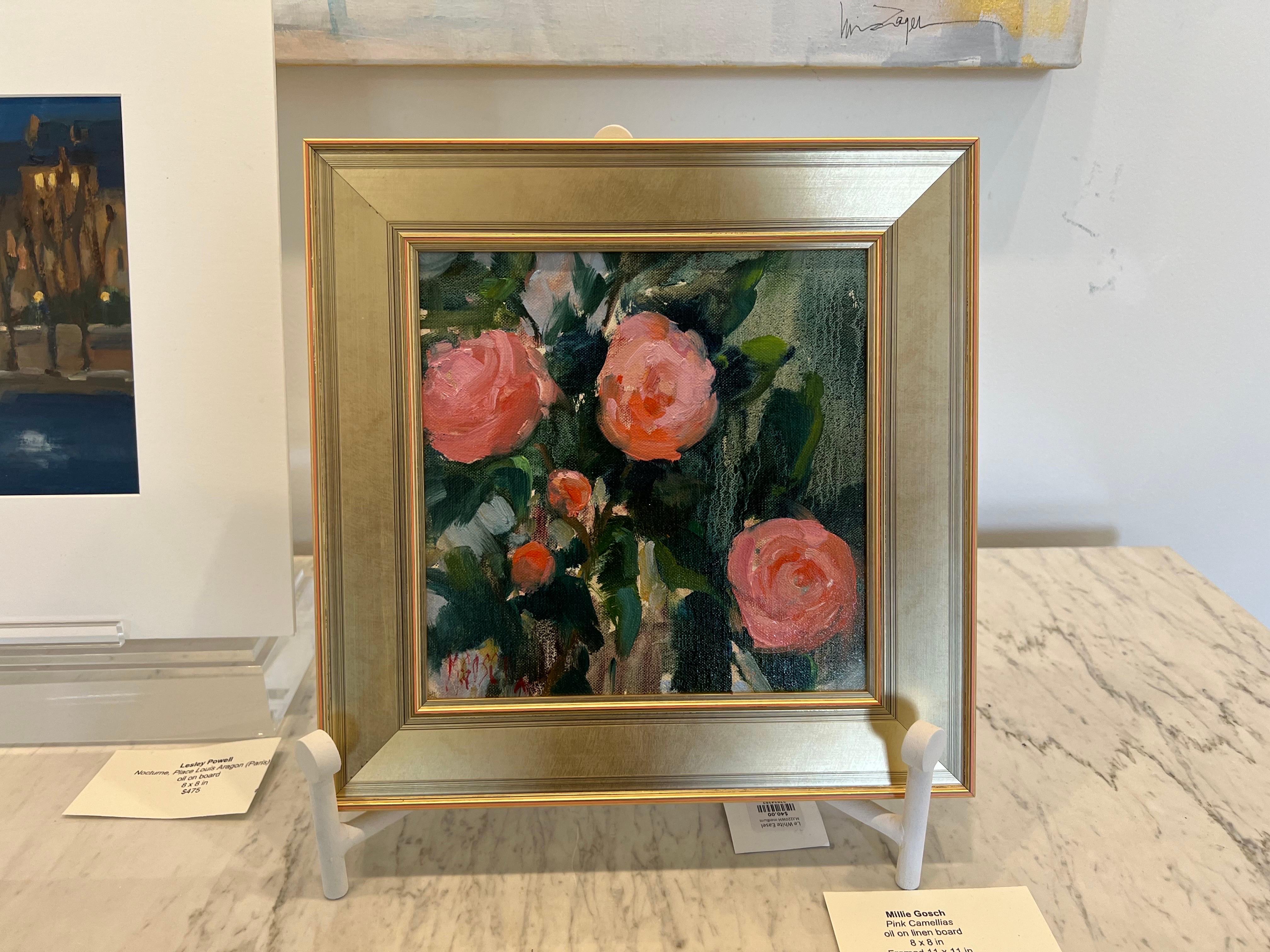 Framed size is 11 x 11

Millie Gosch is an avid plein air painter who paints studies from real life and from these studies she creates her beautiful landscape pieces. An experienced artist, she has worked for over 25 years as a professional artist