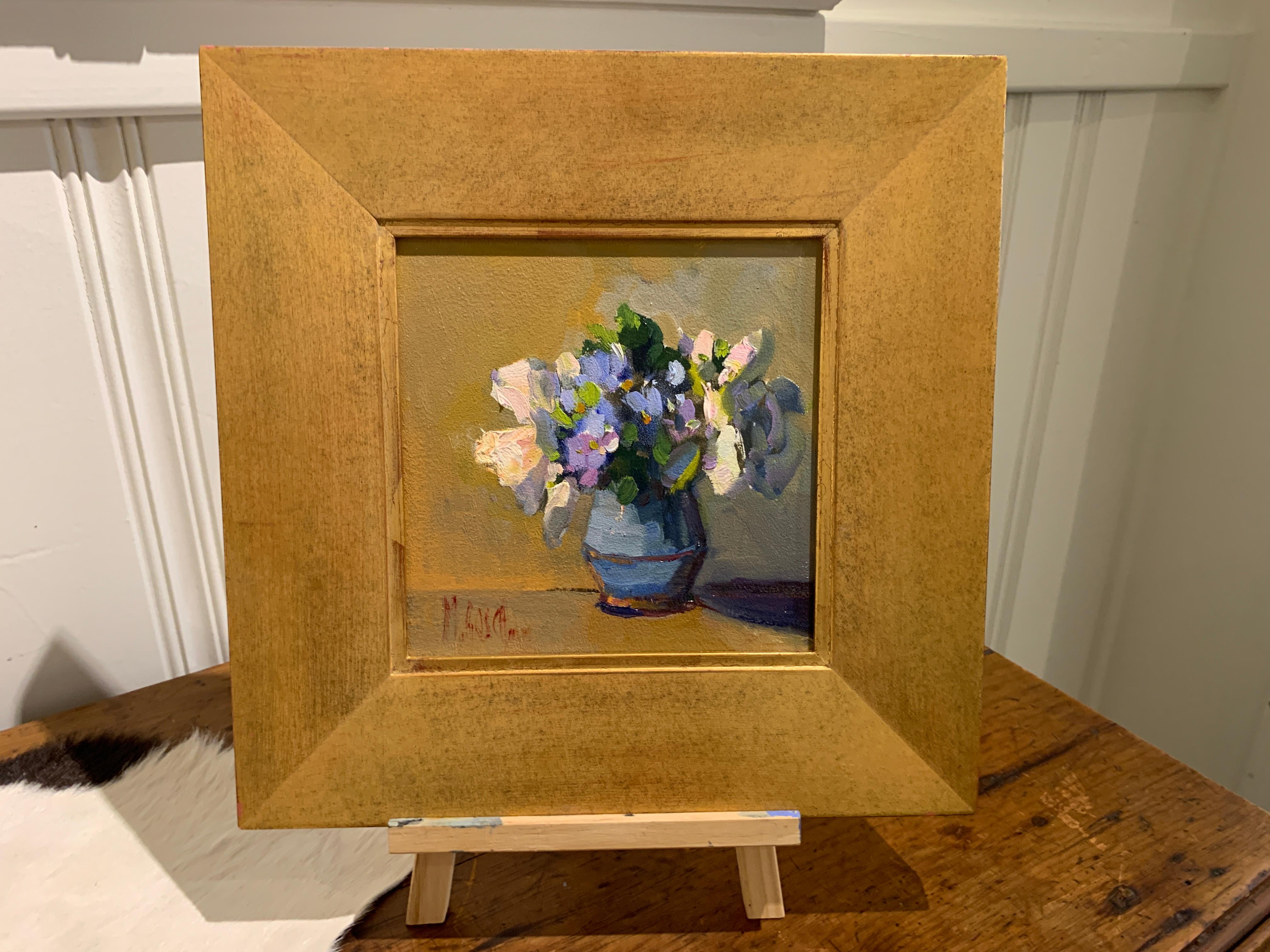 Spring Botany by Millie Gosch, Small Framed Oil on Board Still-Life Painting 2