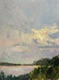 Sunday After Rain by Millie Gosch Impressionist Framed Landscape Marsh